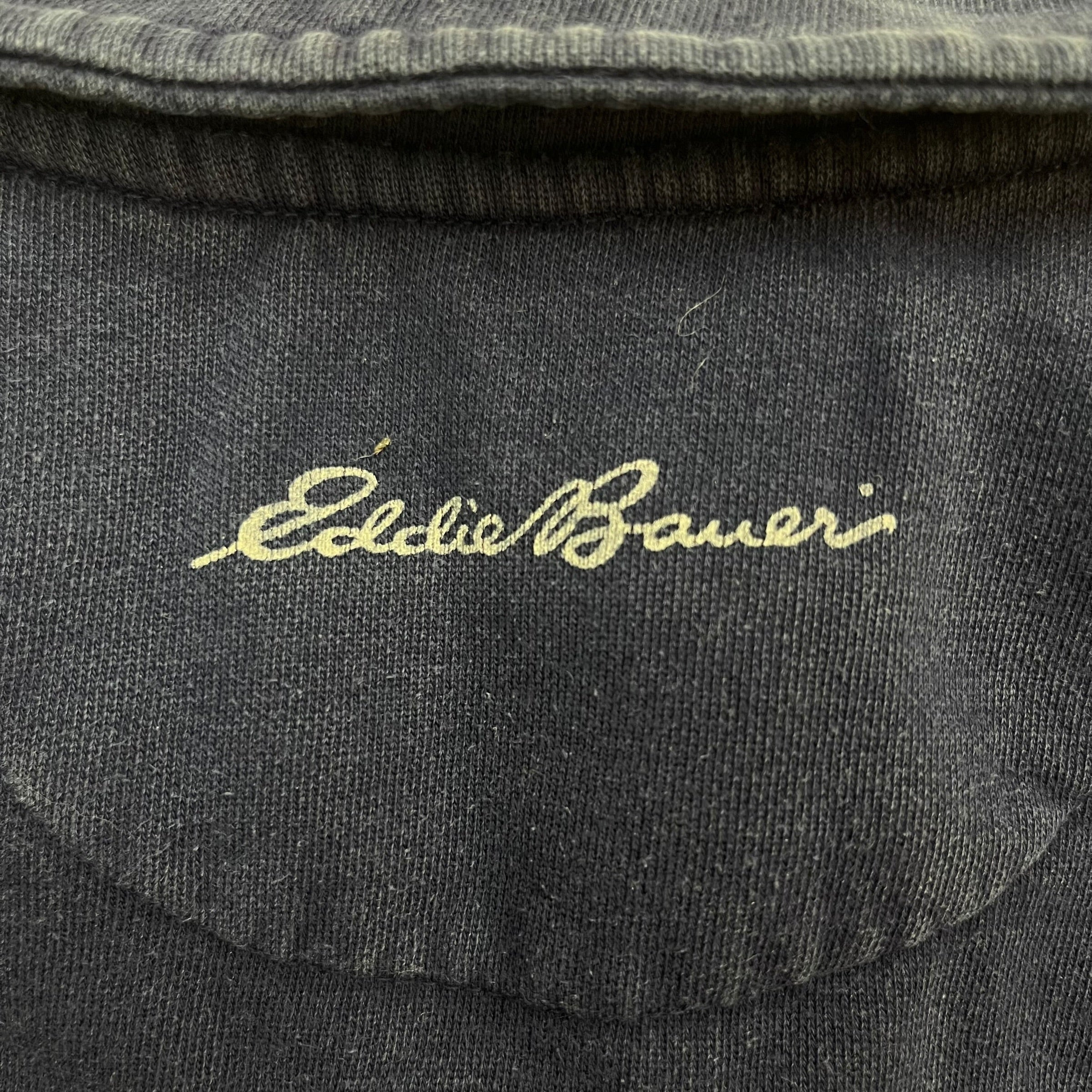 Vintage Eddie Bauer EBTEK Quarter Zip Navy Blue