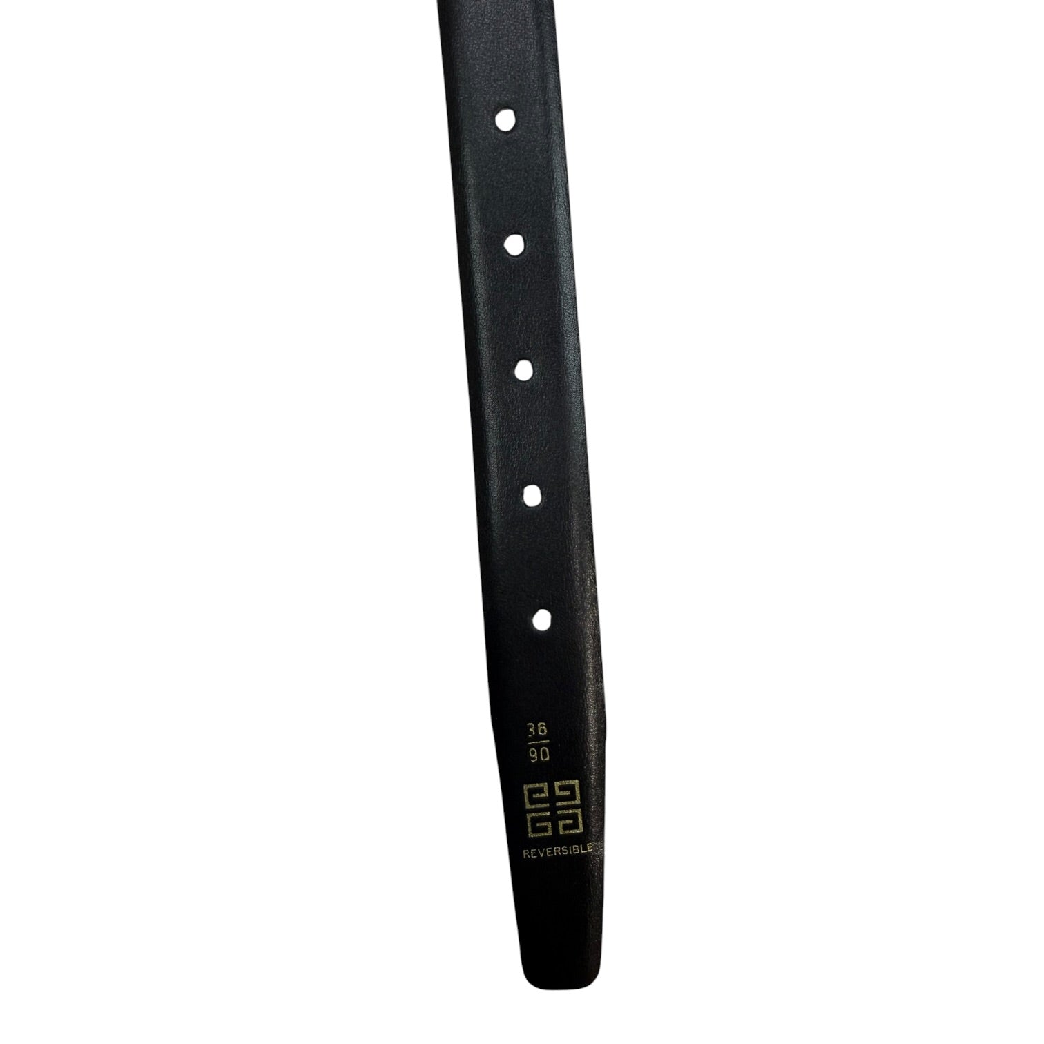 Vintage Givenchy Reversible Belt Black