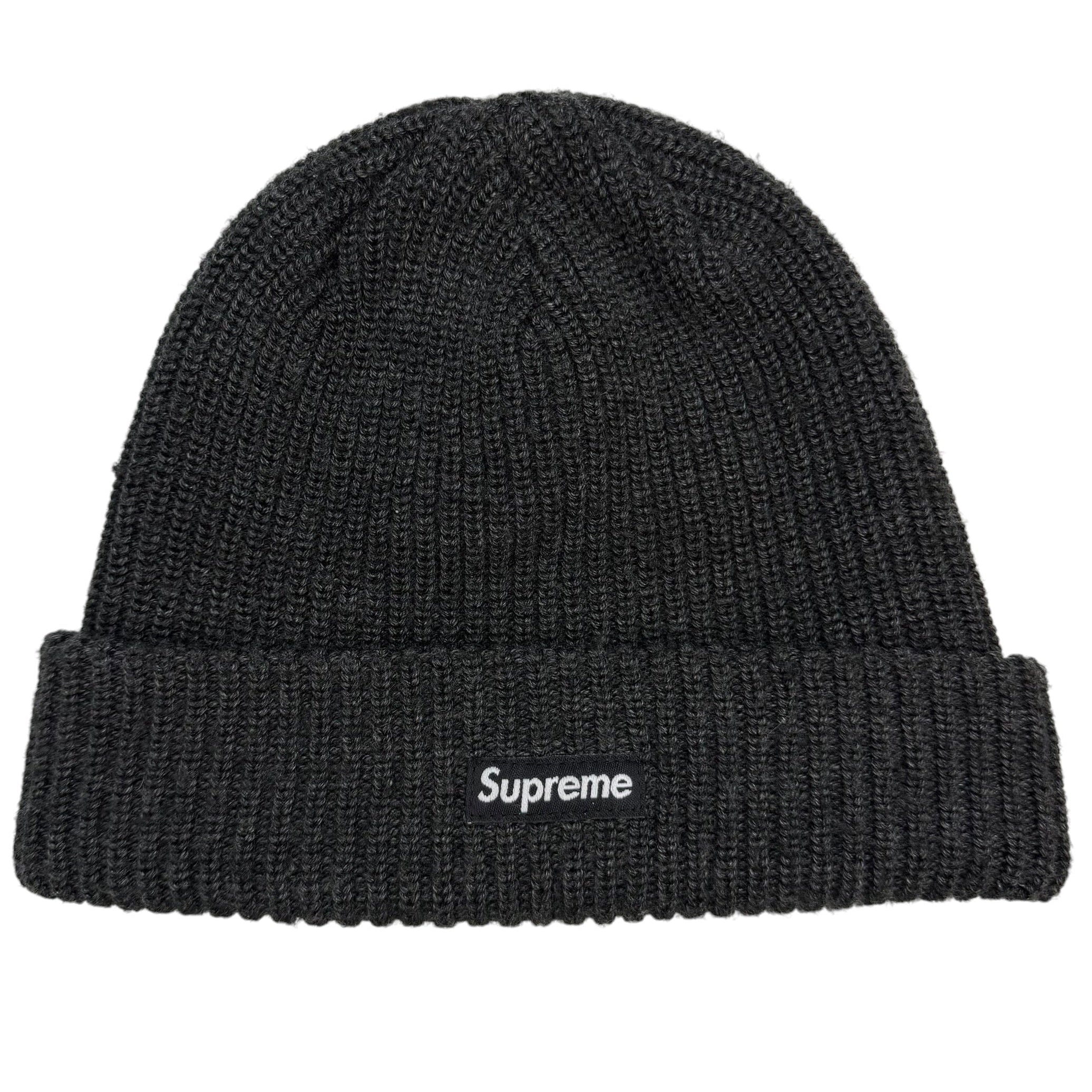 Supreme Loose Gauge Beanie Charcoal