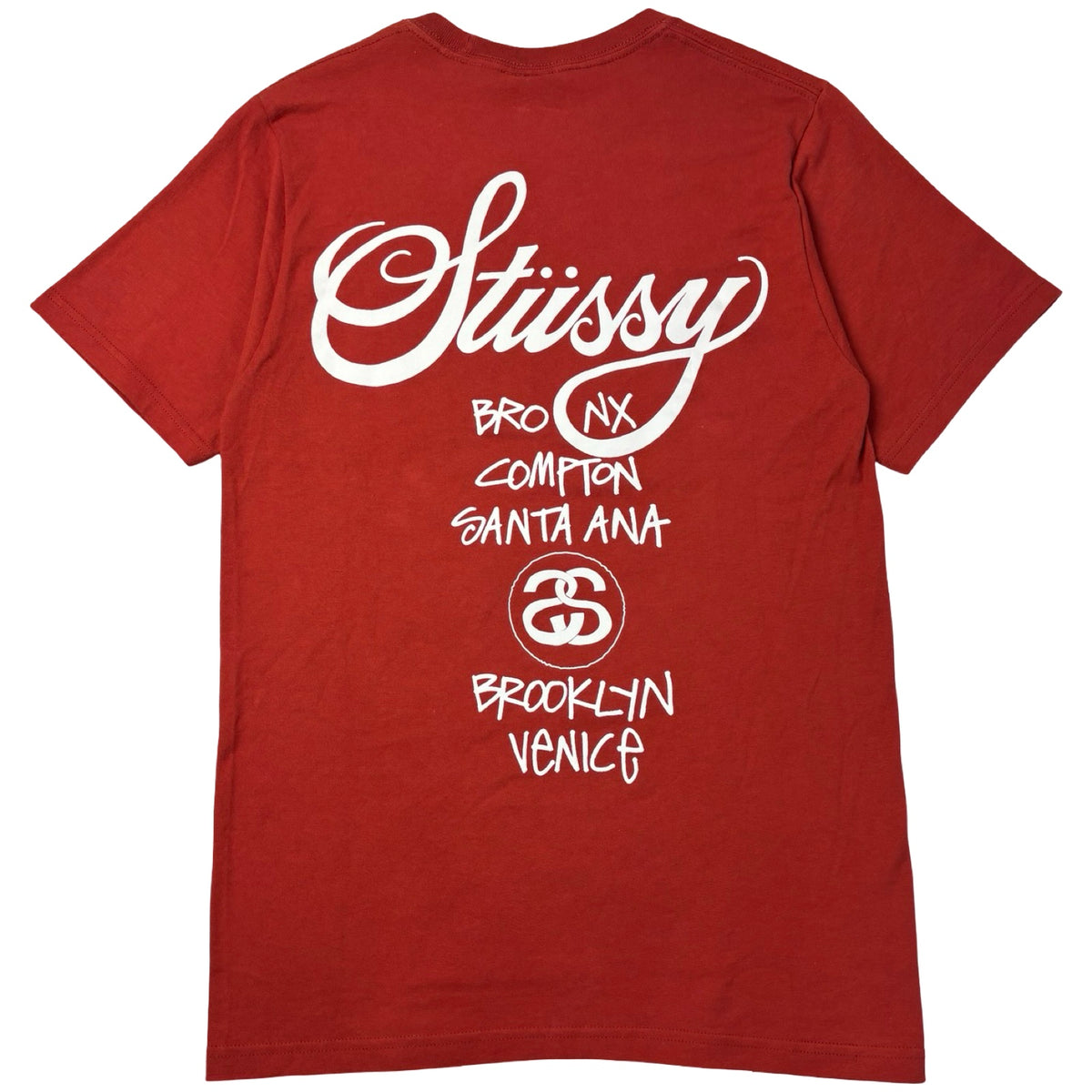 Stussy World Tour T-Shirt Rusted Red