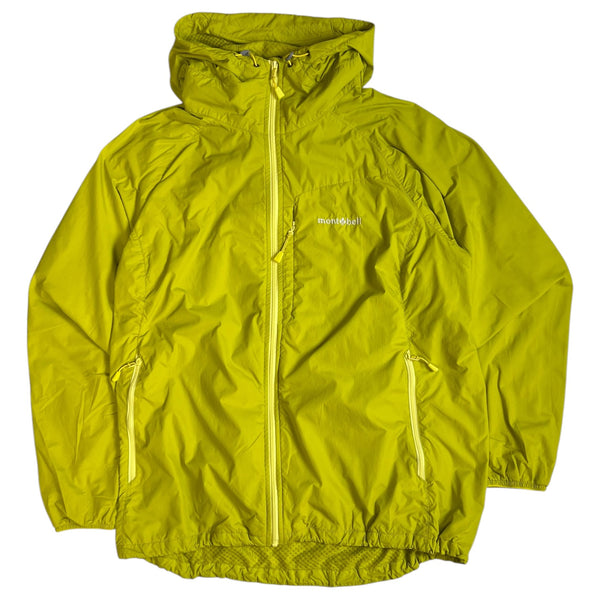 (W) Montbell Hooded Shell Jacket Lime Green