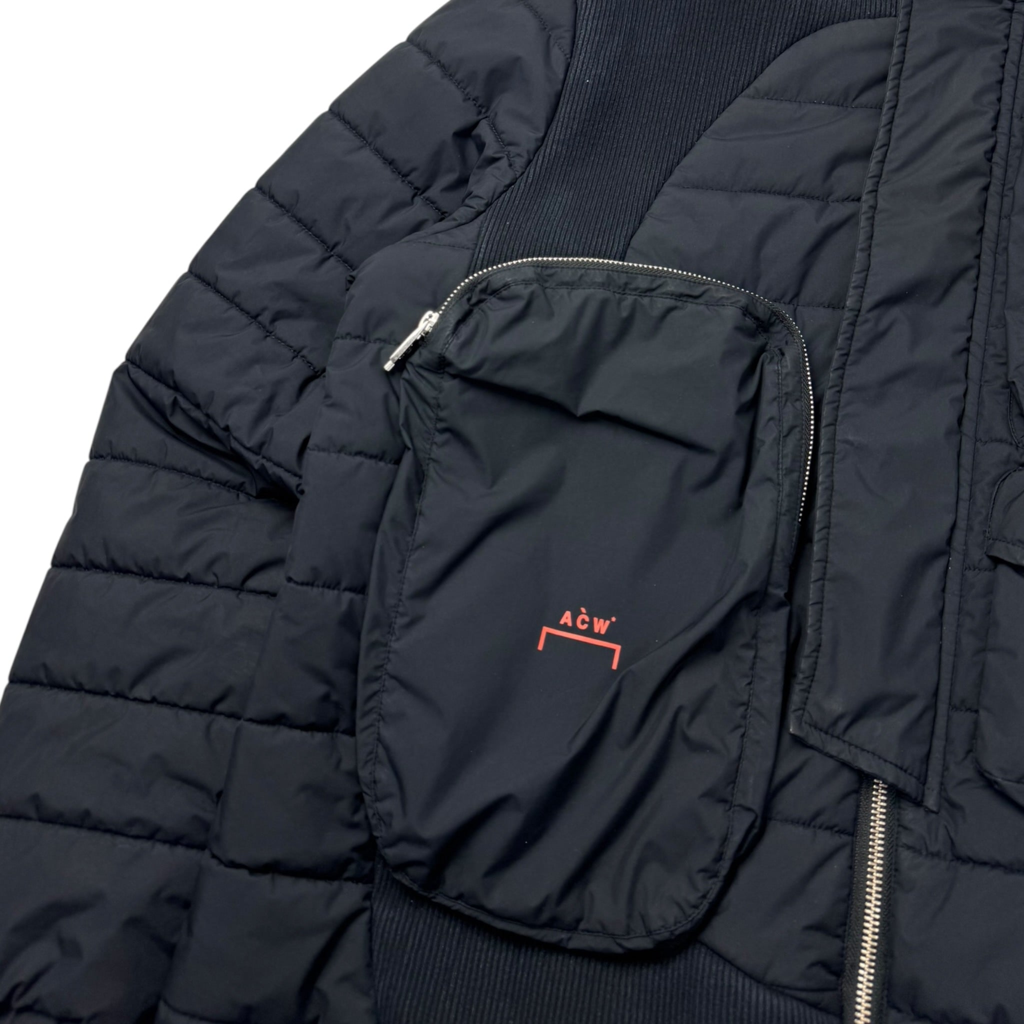 A-COLD-WALL Asymmetric Padded Jacket Black