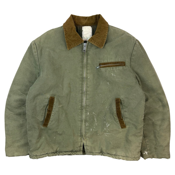 Vintages 80’s Insulated Work Jacket Faded Green