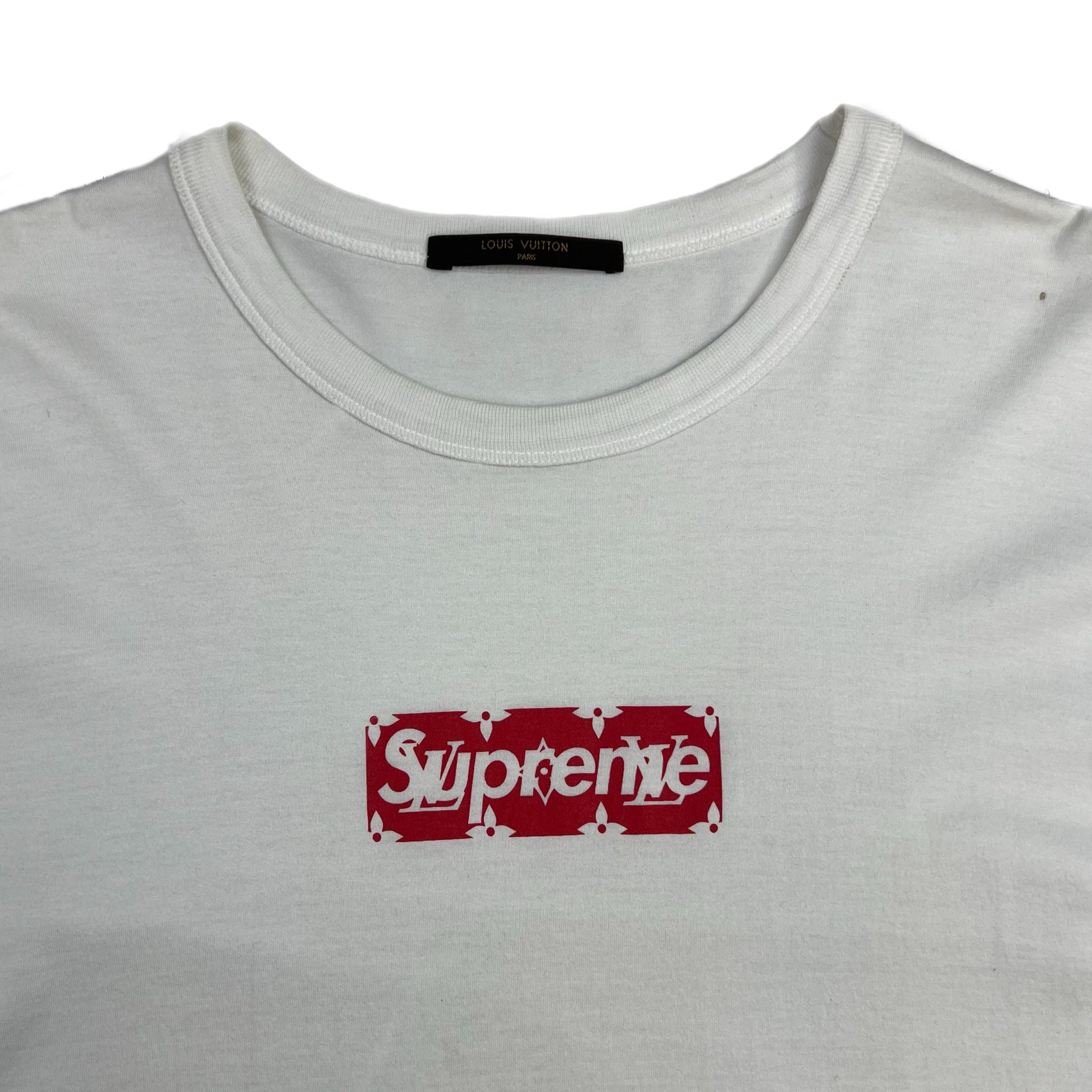 Supreme x Louis Vuitton Box Logo Tee White/Red