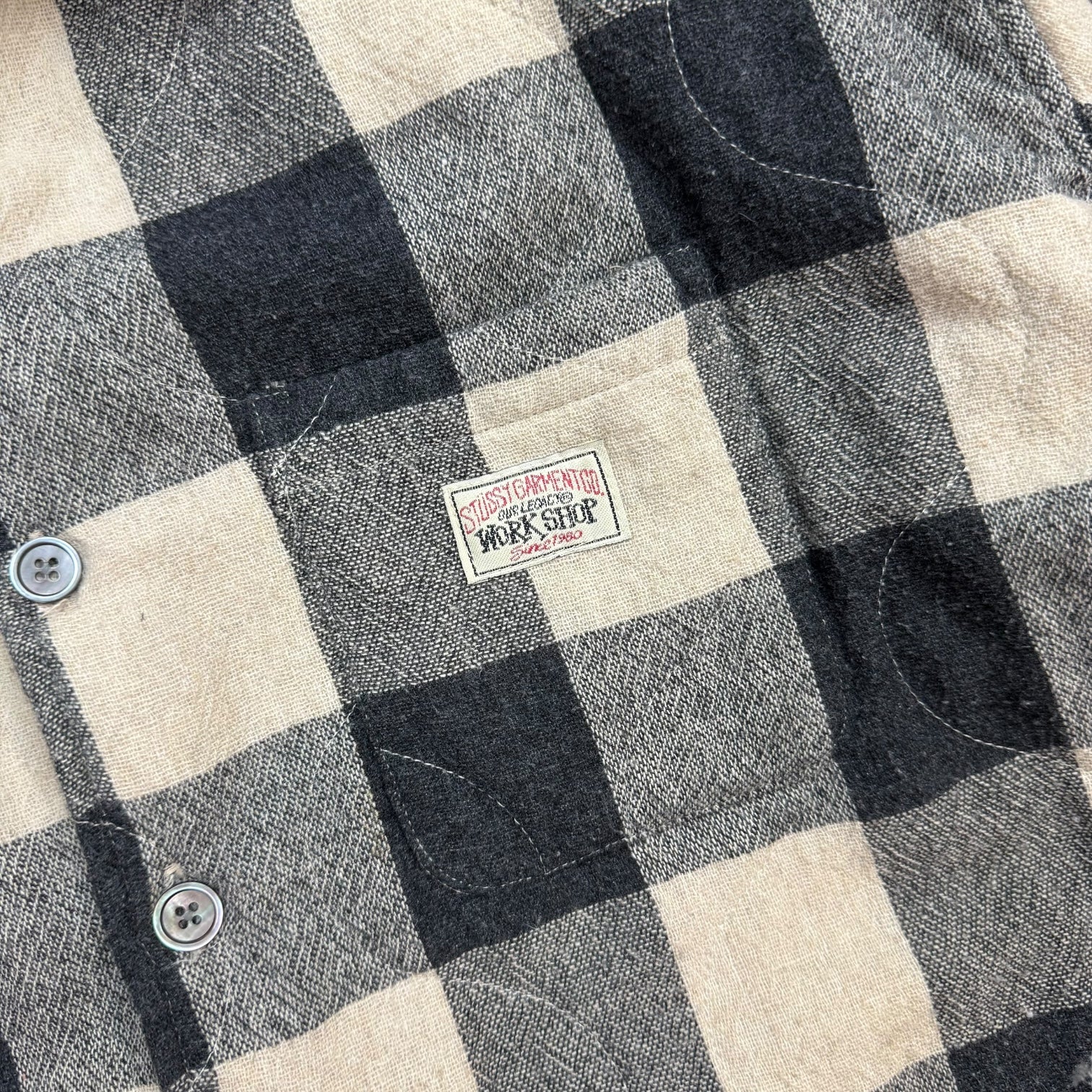 Our Legacy x Stussy Work Shop Flannel Jacket Plaid