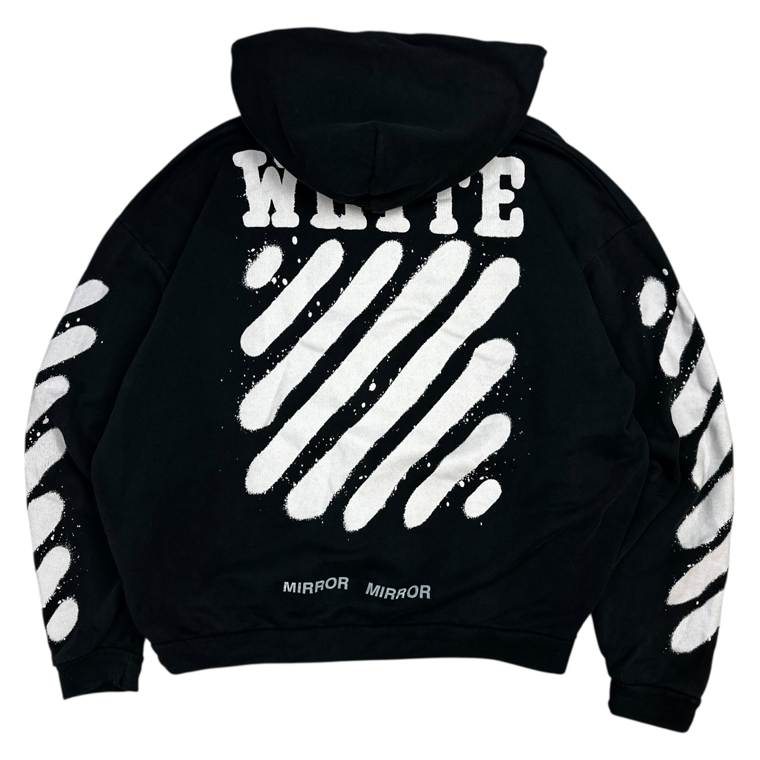 Off-White Diag Spray Hoodie Black