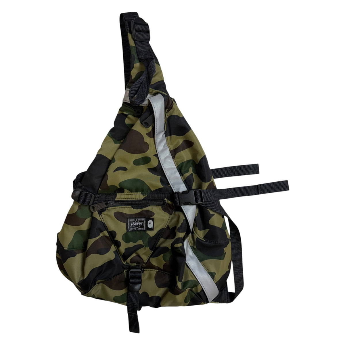 BAPE x Porter 1st Camo One Shoulder Bag Green