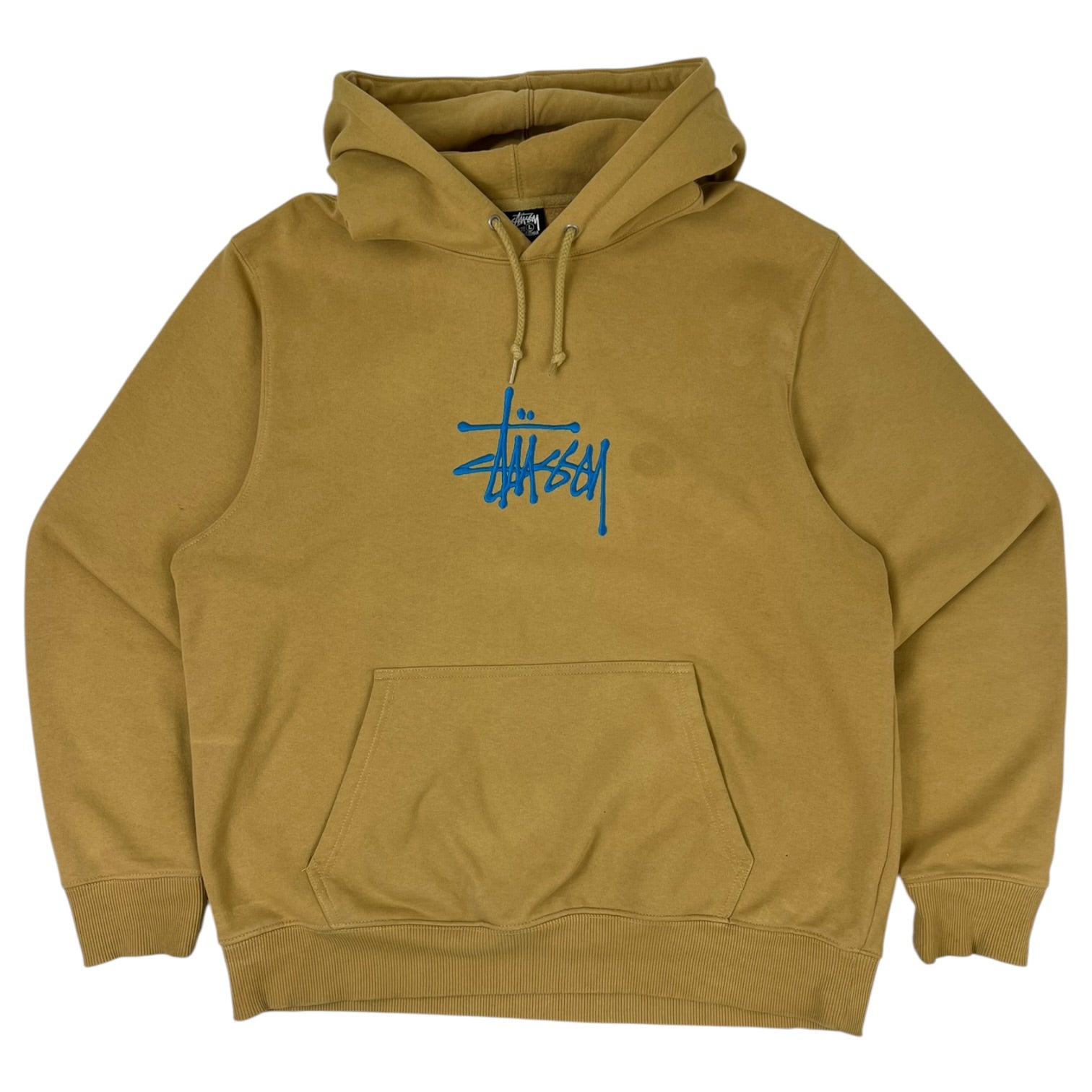 Stussy Basic Appliqué Hood Hoodie Khaki