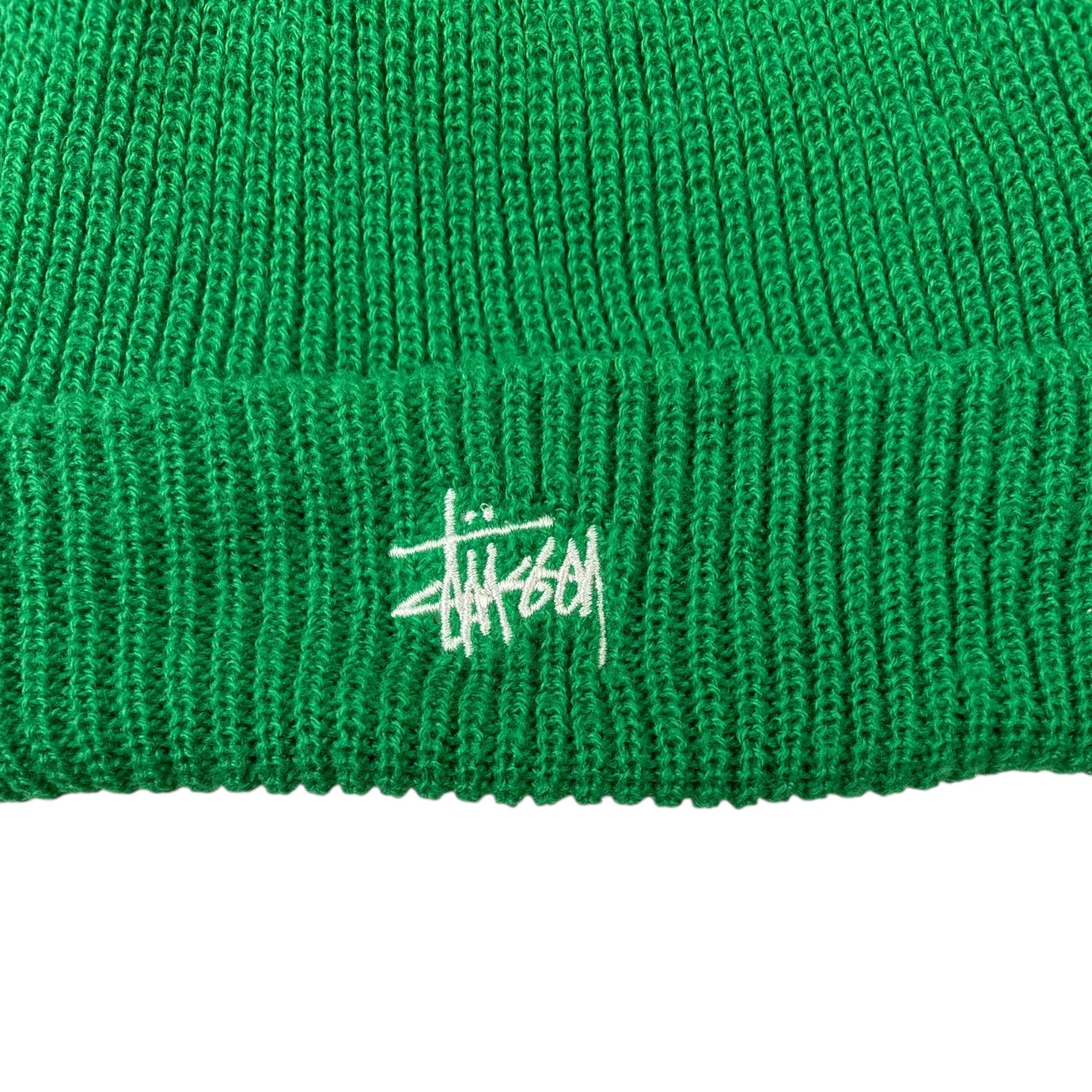 Stussy Basic Cuff Beanie Kelly Green