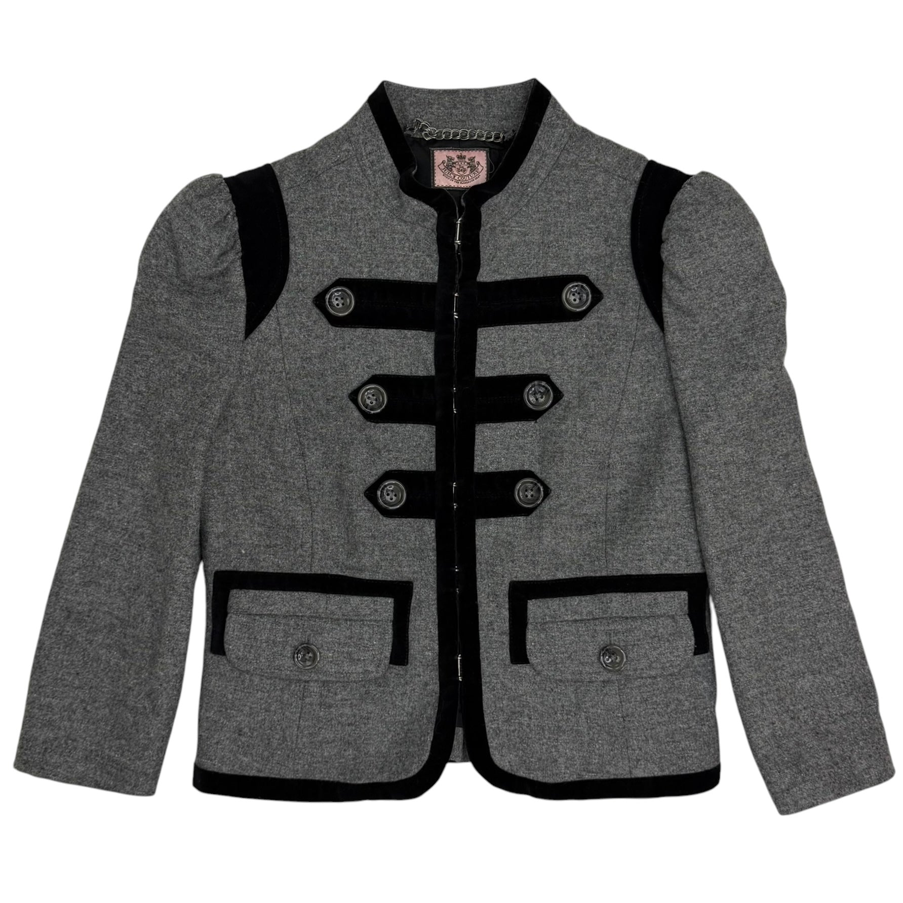 (W) Vintage Juicy Couture Military Troupe Jacket Grey