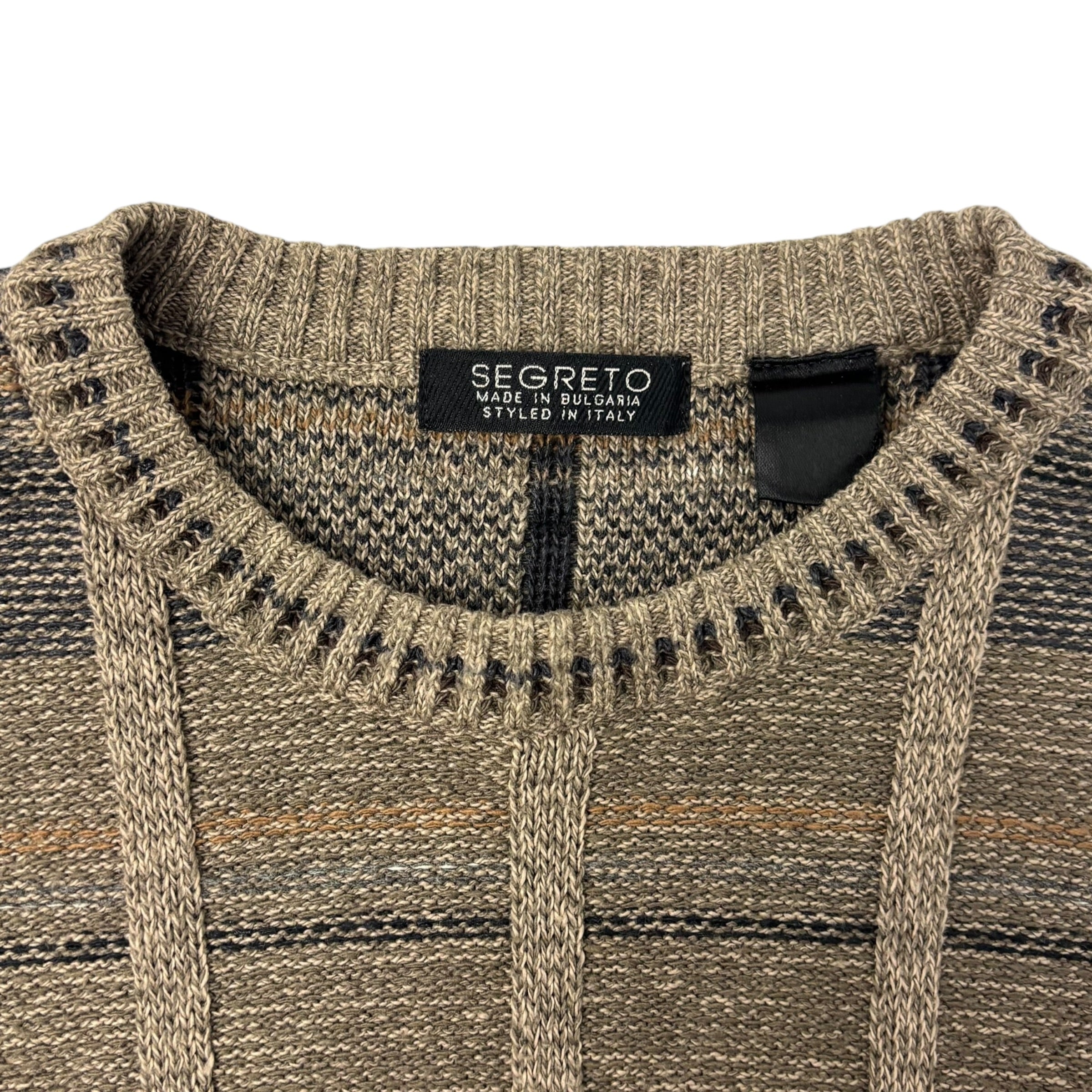 Vintage Segreto 3D Knit Sweater Brown
