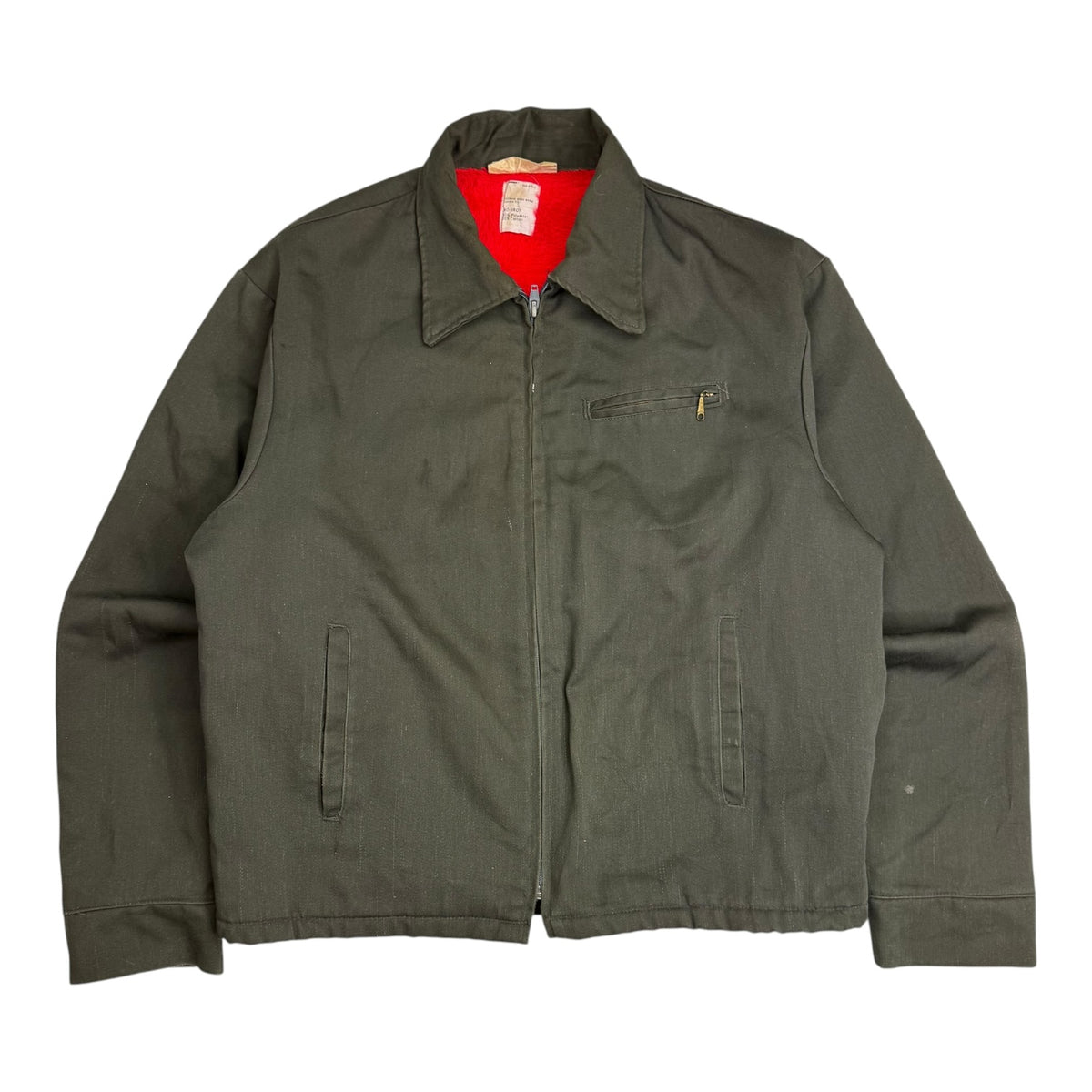 Vintage Canvas Work Jacket Dark Grey