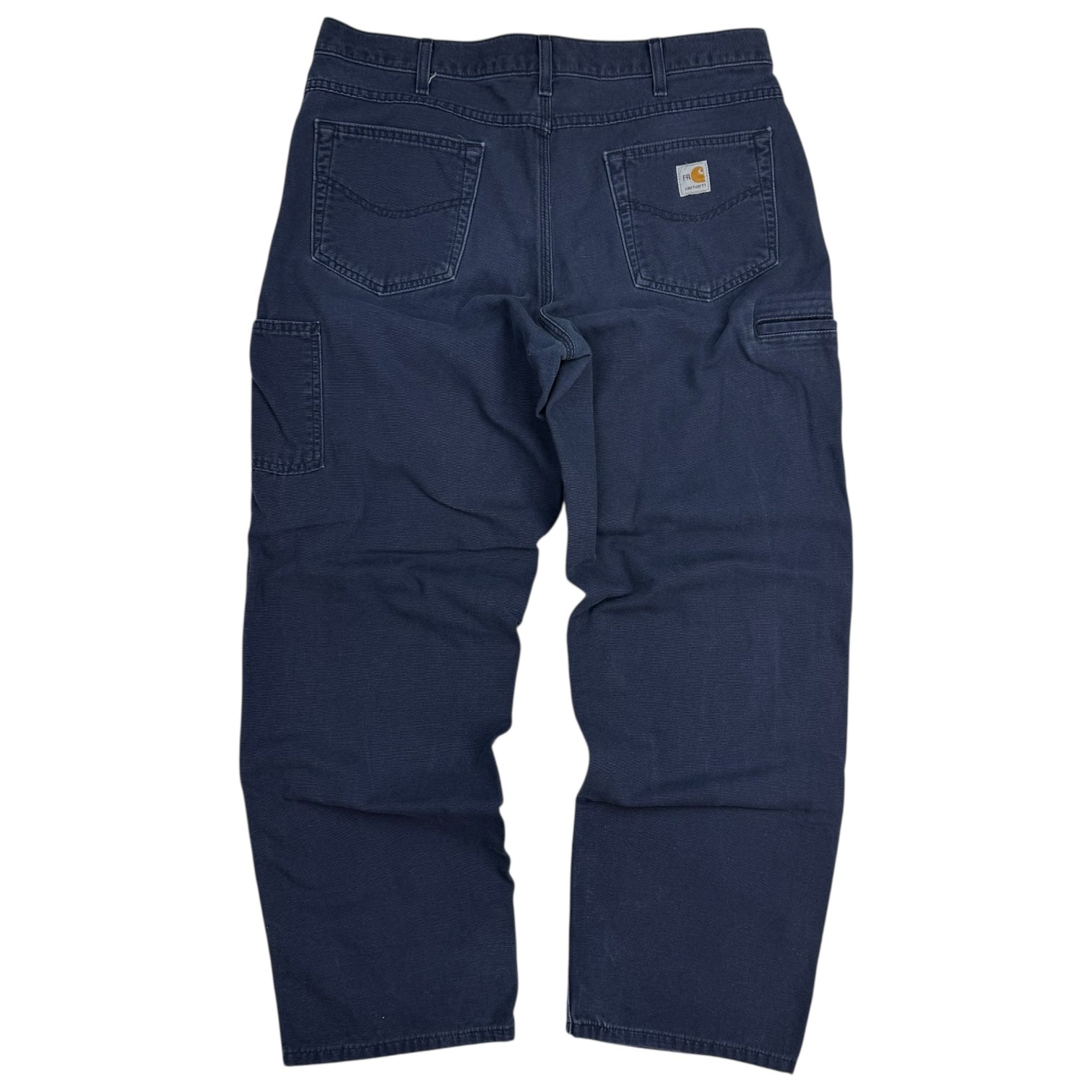 Vintage Carhartt FR Dungaree Pants Navy Blue