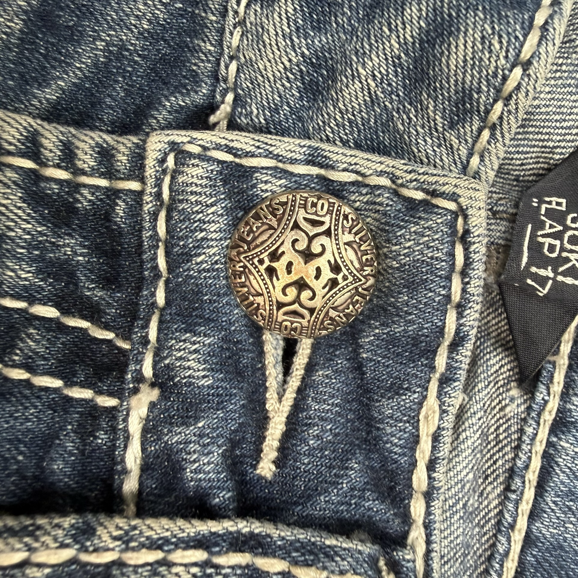 (W) Vintage Silver Jeans Suki Cut Denim Pants
