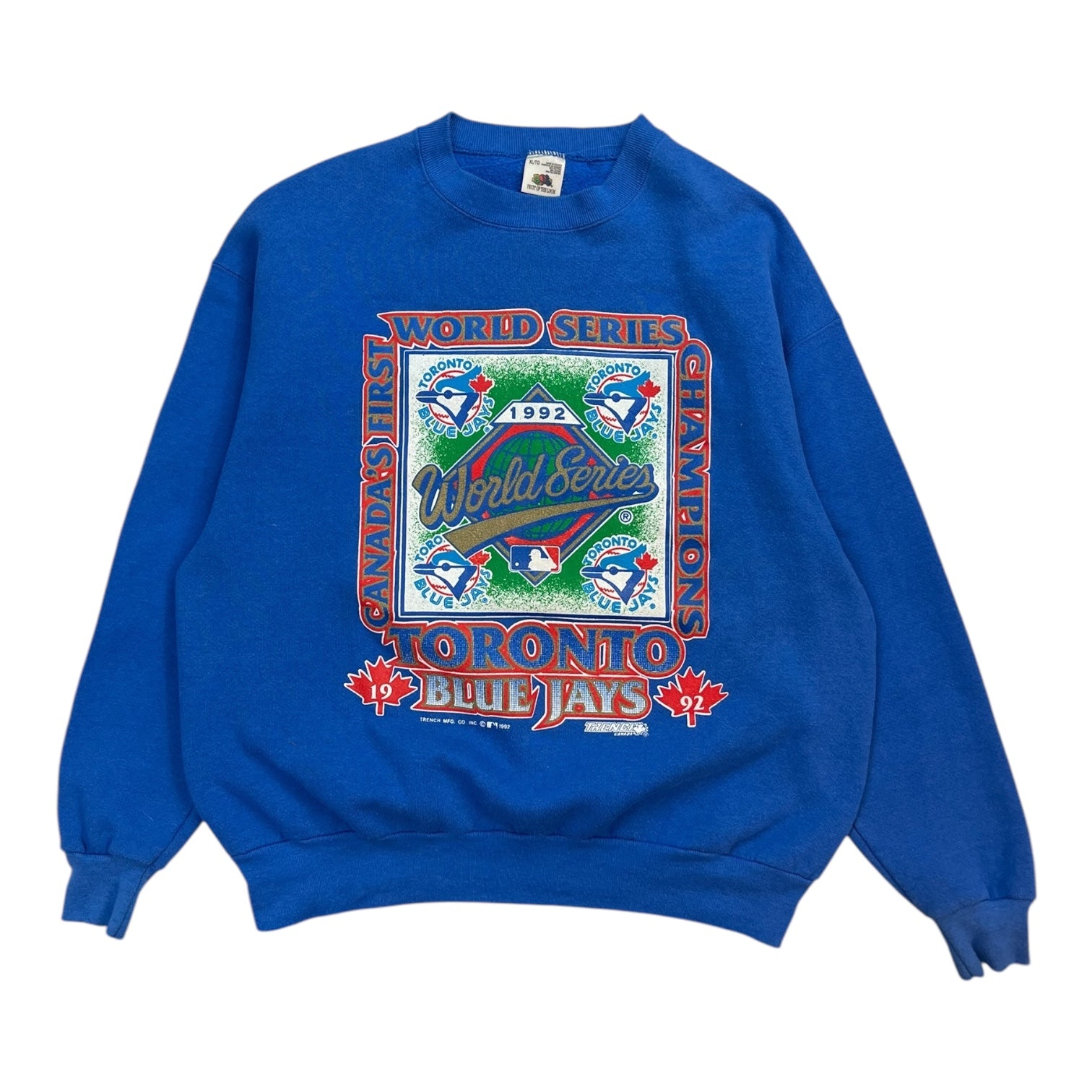 1992 Toronto Blue Jays World Series Crewneck Blue