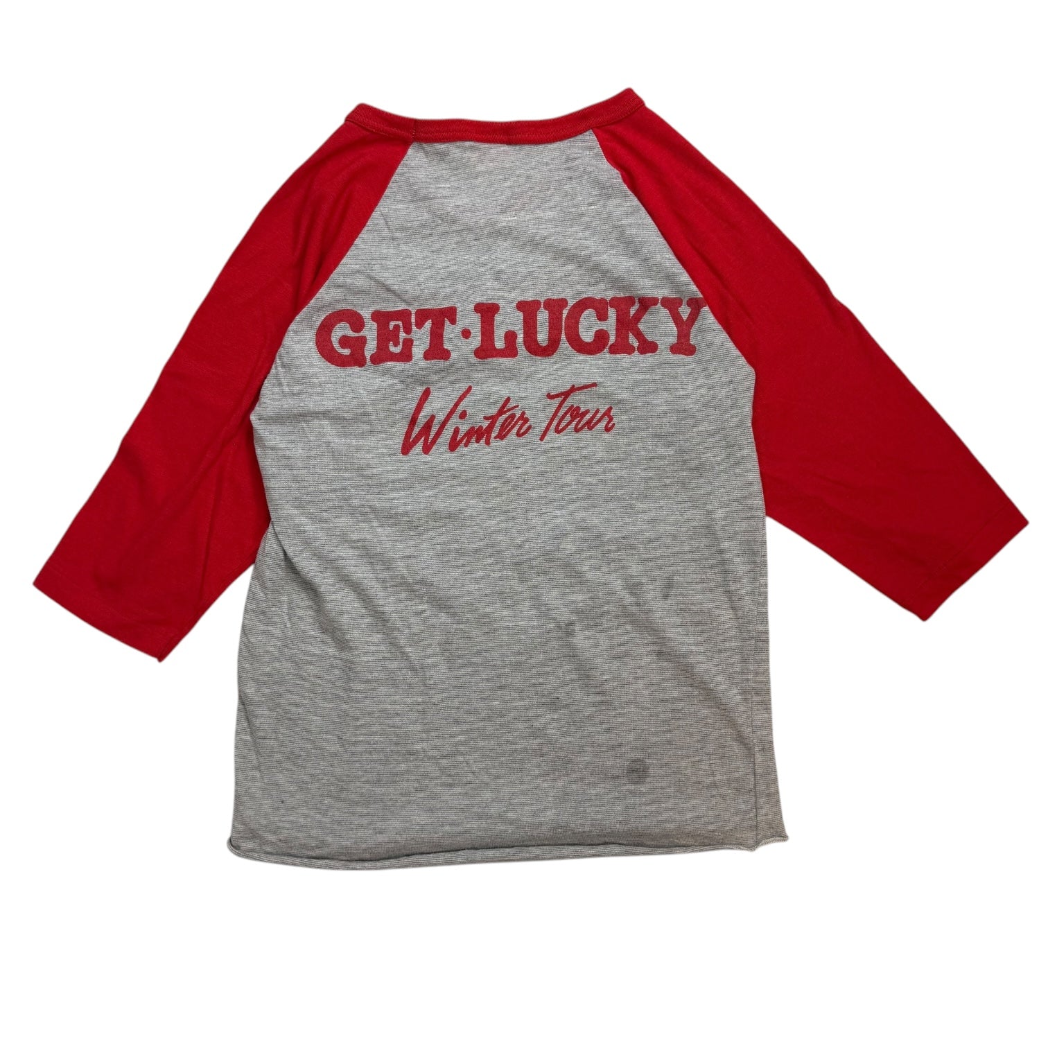 1982 Loverboy Get Lucky Tour Baseball Tee Grey/Red