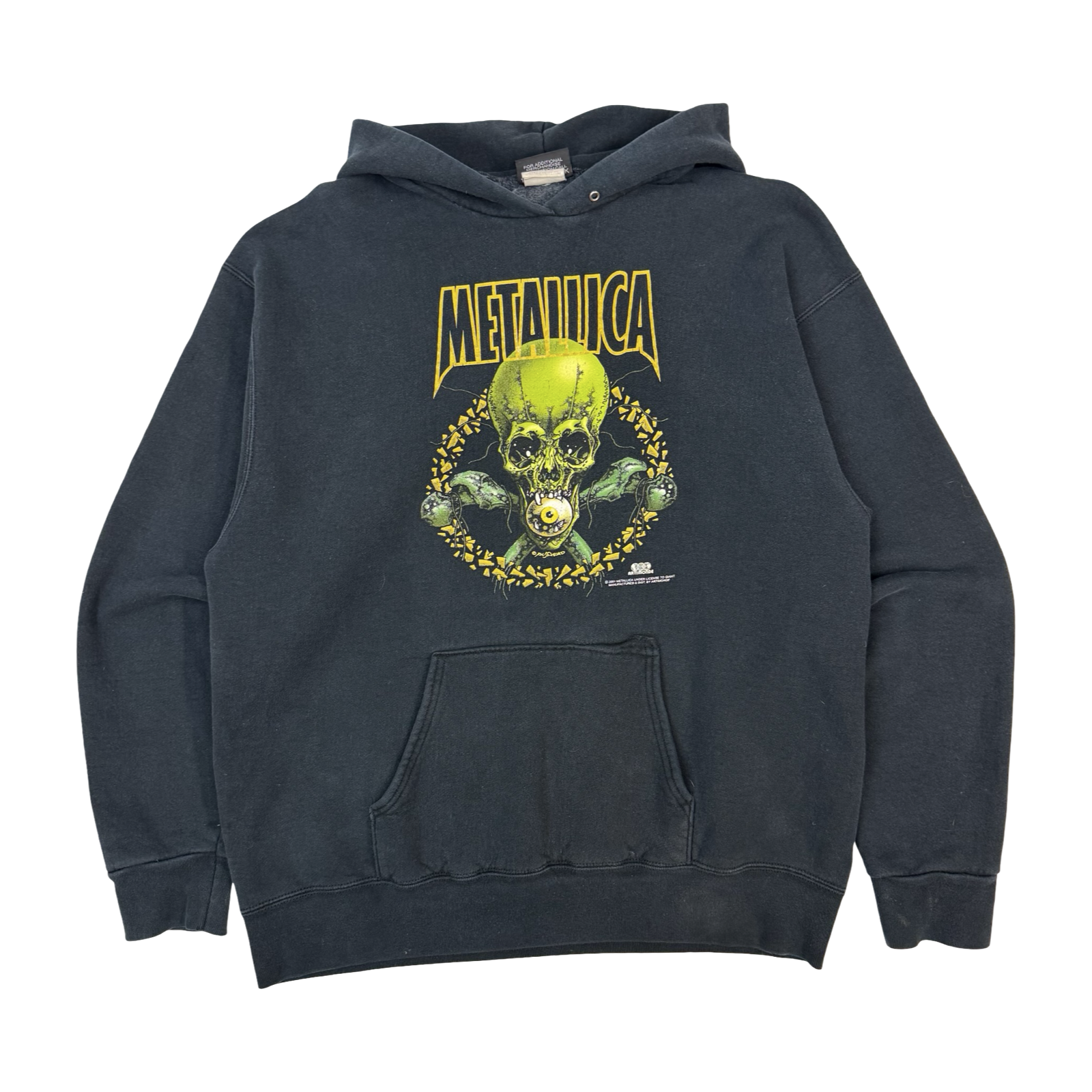 2001 Metallica Pushead No Leaf Clover Hoodie Black