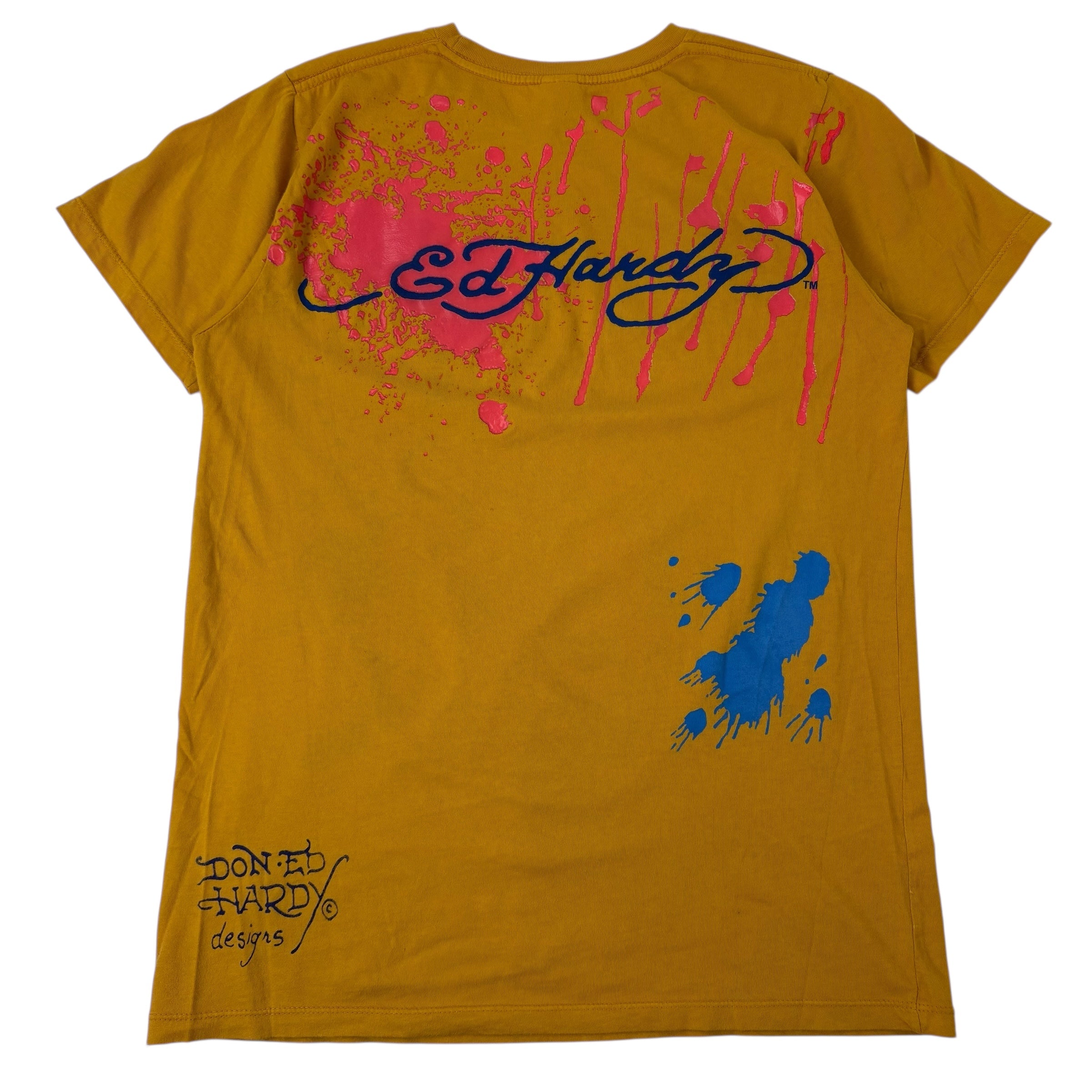 Vintage Ed Hardy By Christian Audigier T-Shirt Yellow