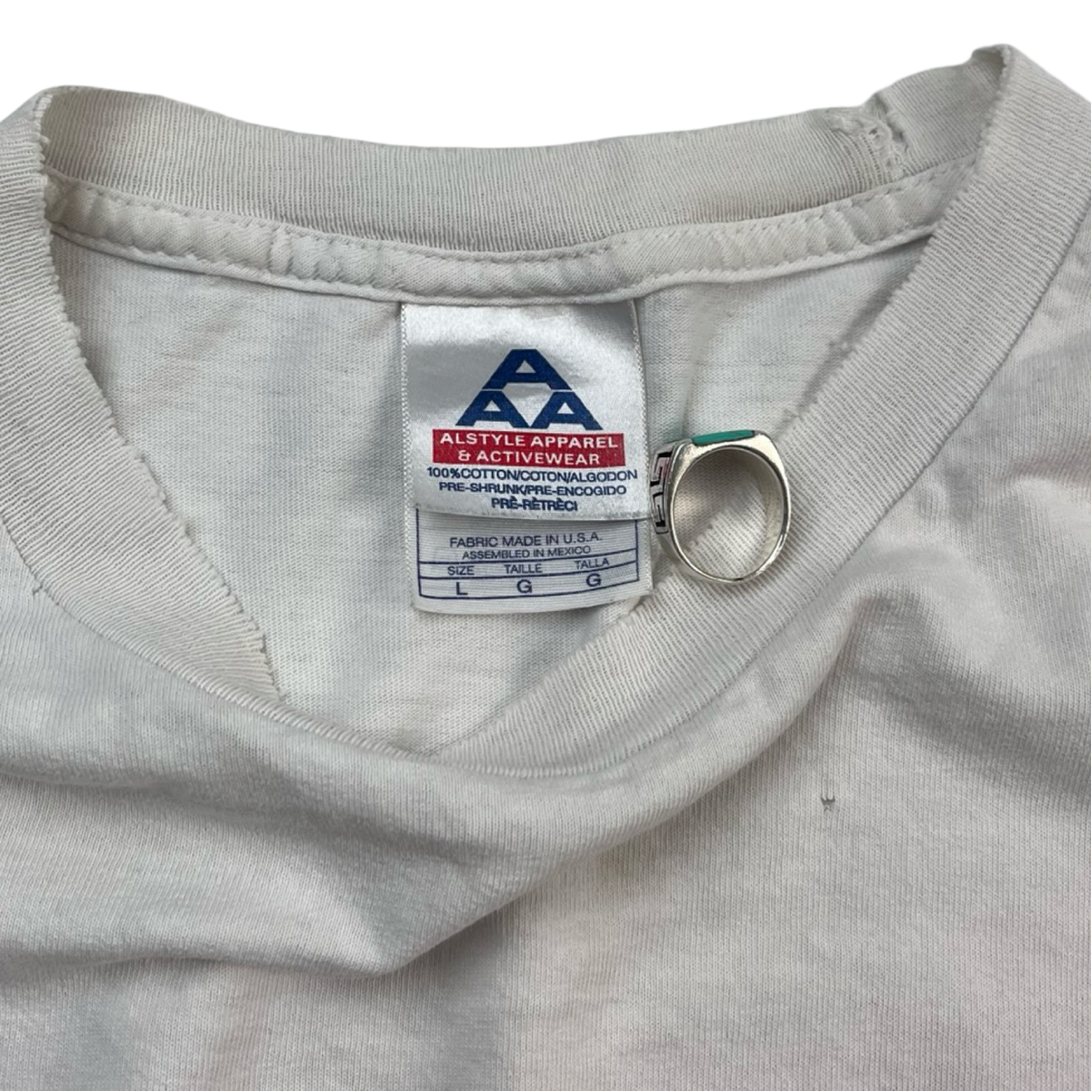 Vintage West Coast Choppers Flame Sleeve T-Shirt White