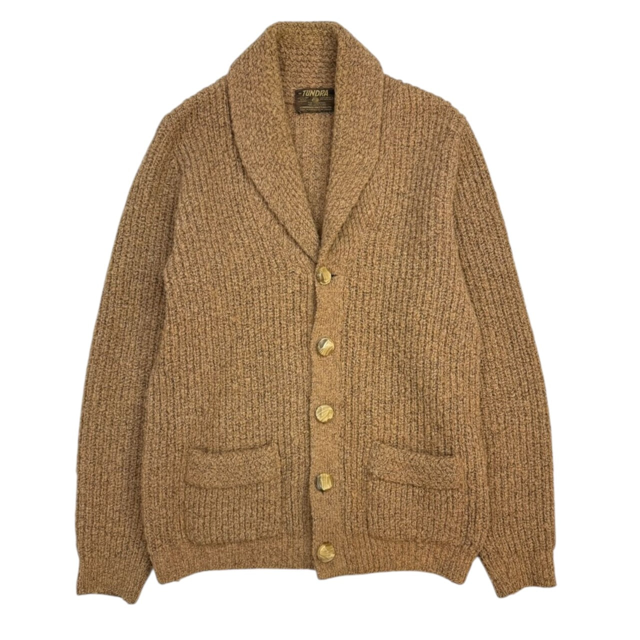 Vintage Tundra Wool Cardigan Tan