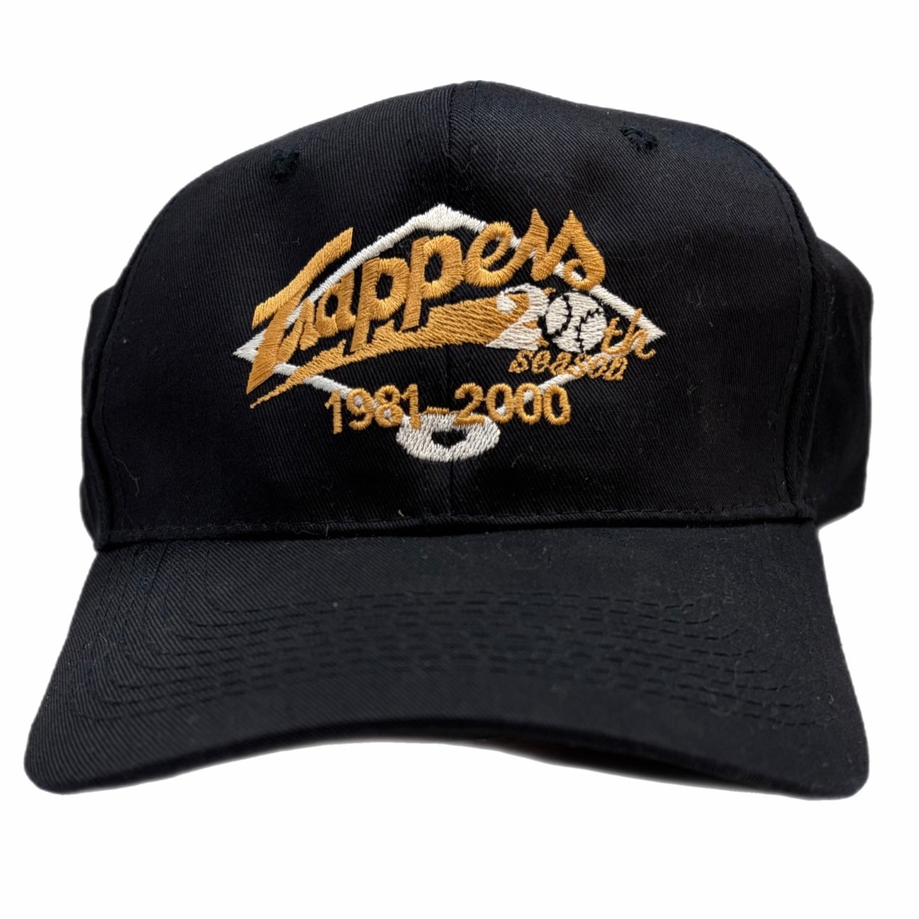 2000 Edmonton Trappers Baseball 20th Anniversary Hat Black