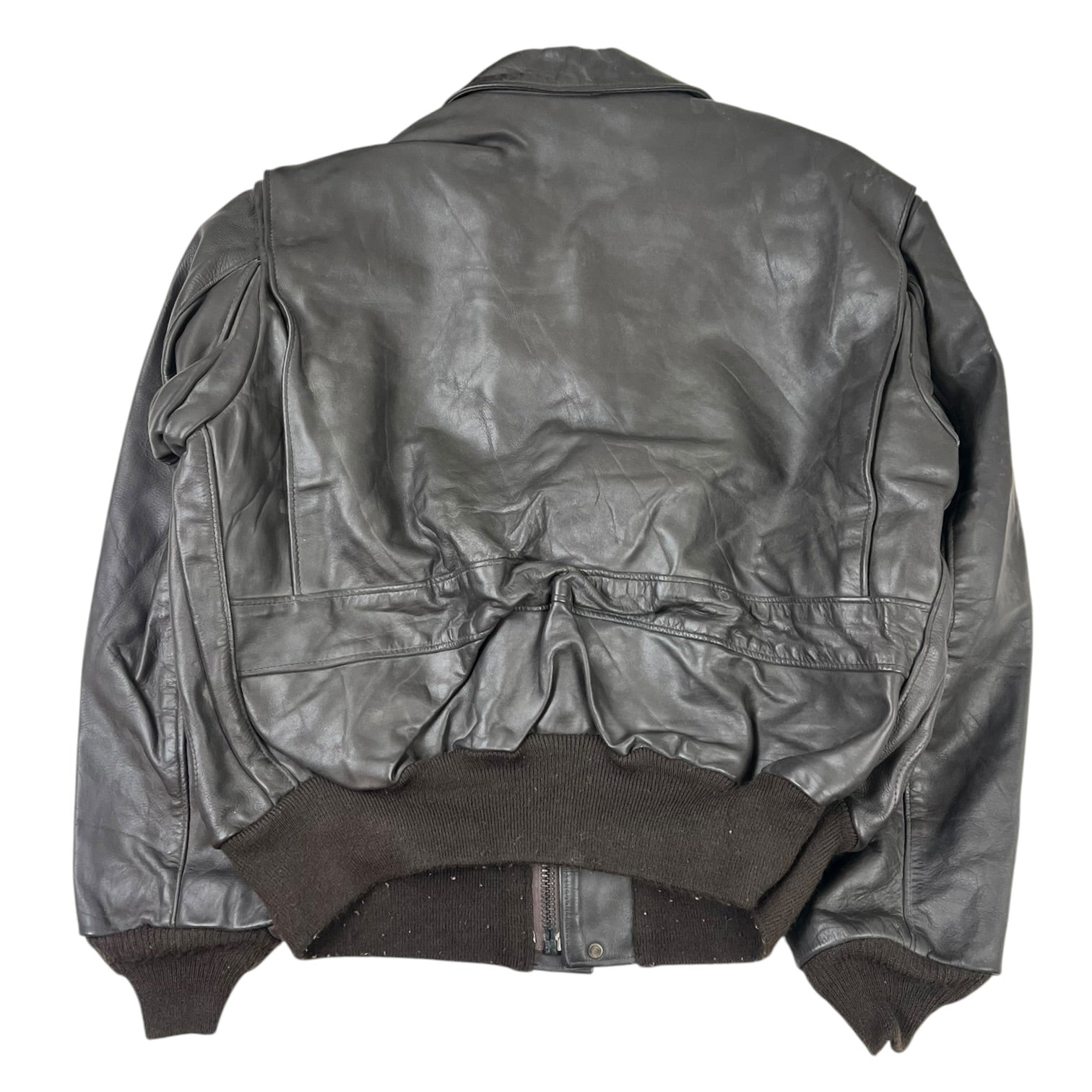 Vintage Schott A-2 Flight Brown Leather Jacket