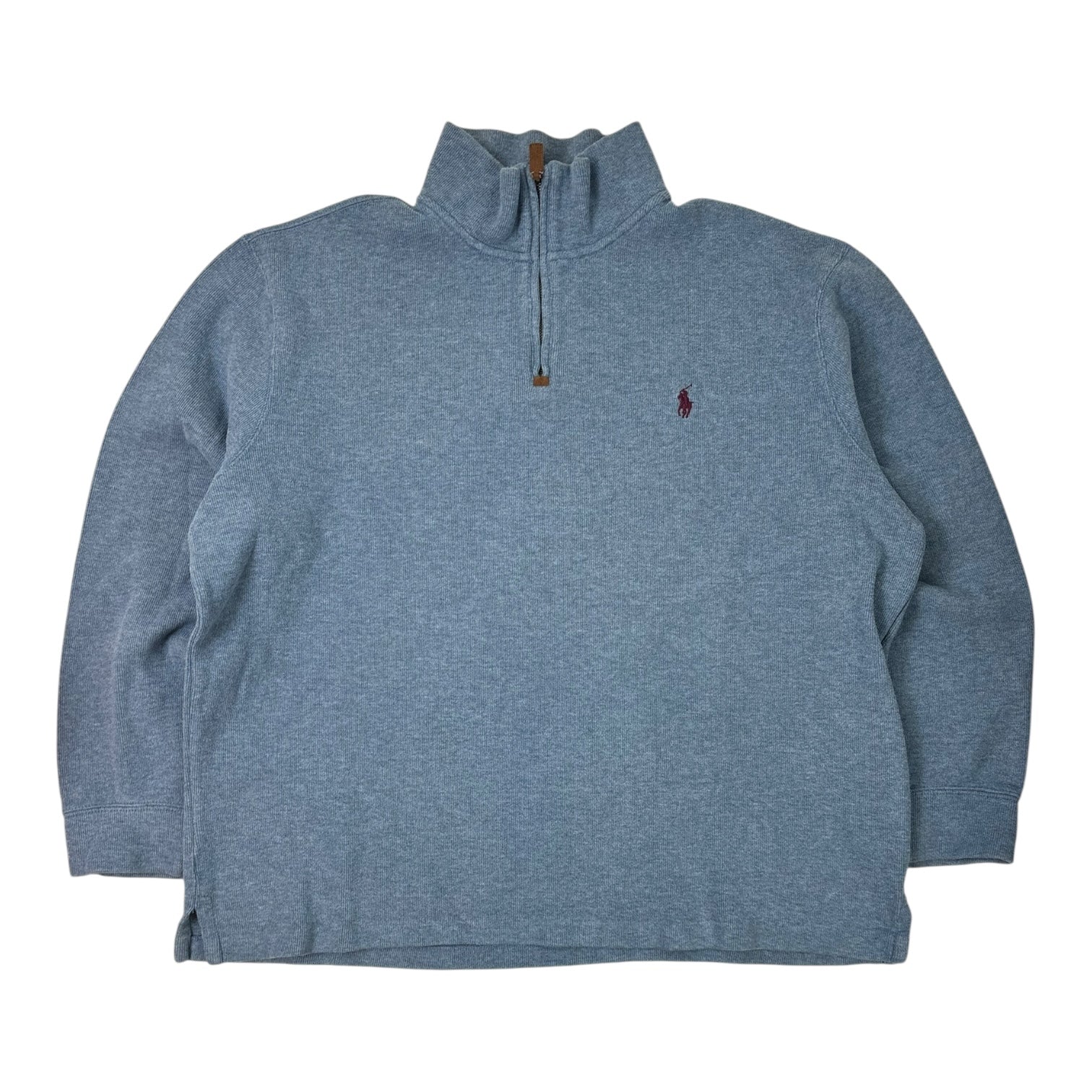 Polo Ralph Lauren Quarter-Zip Knit Sweater Blue
