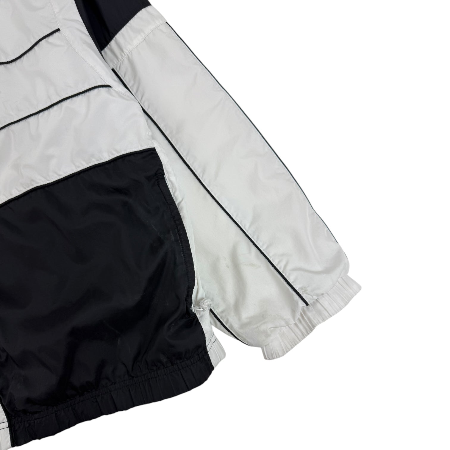 Vintage Nike Striped Windbreaker White/Black