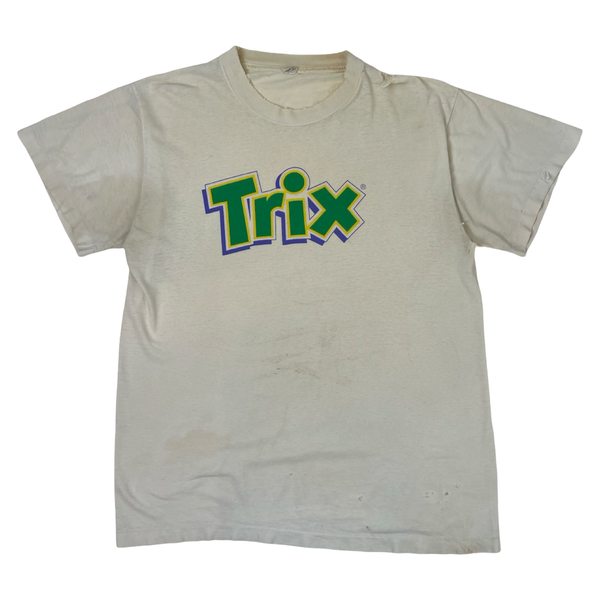 Vintage 1990’s Trix Cereal Distressed T-Shirt Yellow