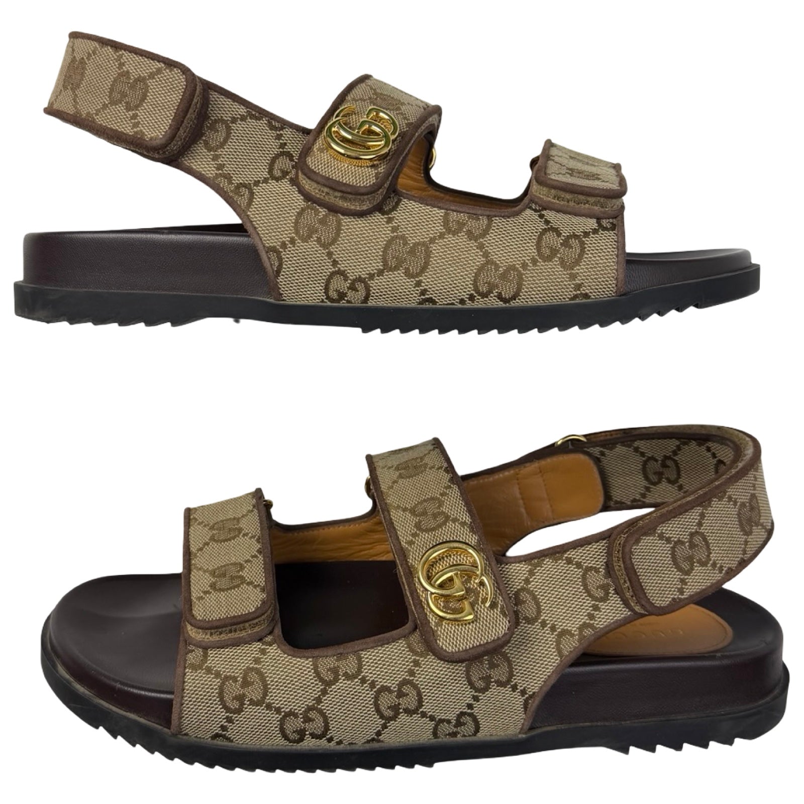 (W) Gucci Double G Sandal Beige (Used)