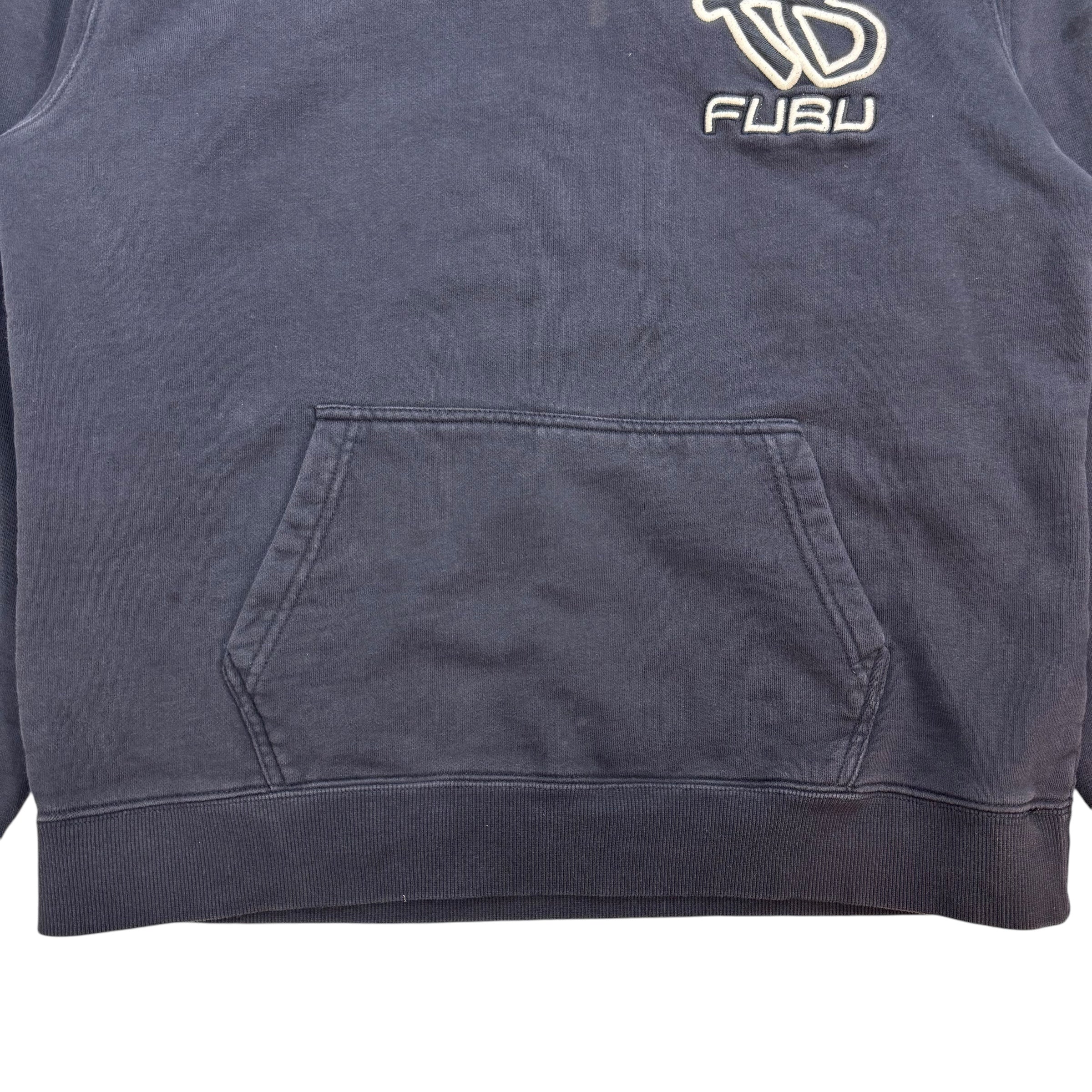 Vintage Y2K Fubu Hoodie Navy Blue