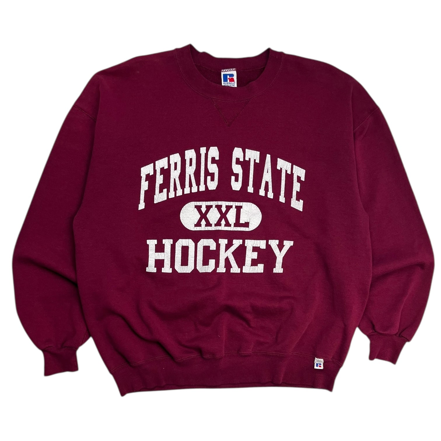 Vintage Ferris State Hockey Russell Crew