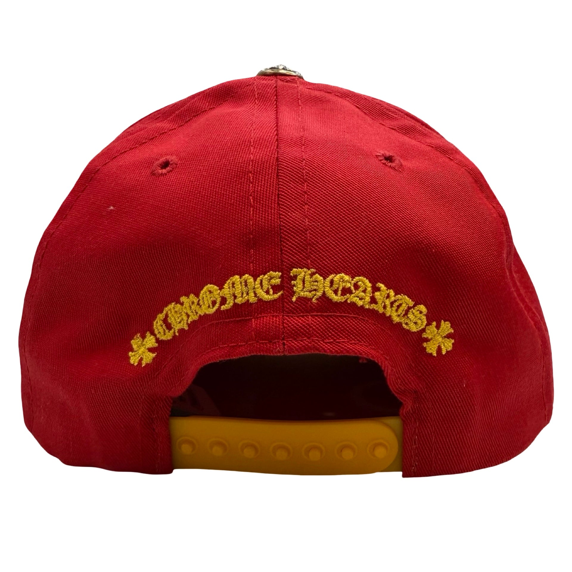 Chrome Hearts CH Silver Button Hat Red/Yellow
