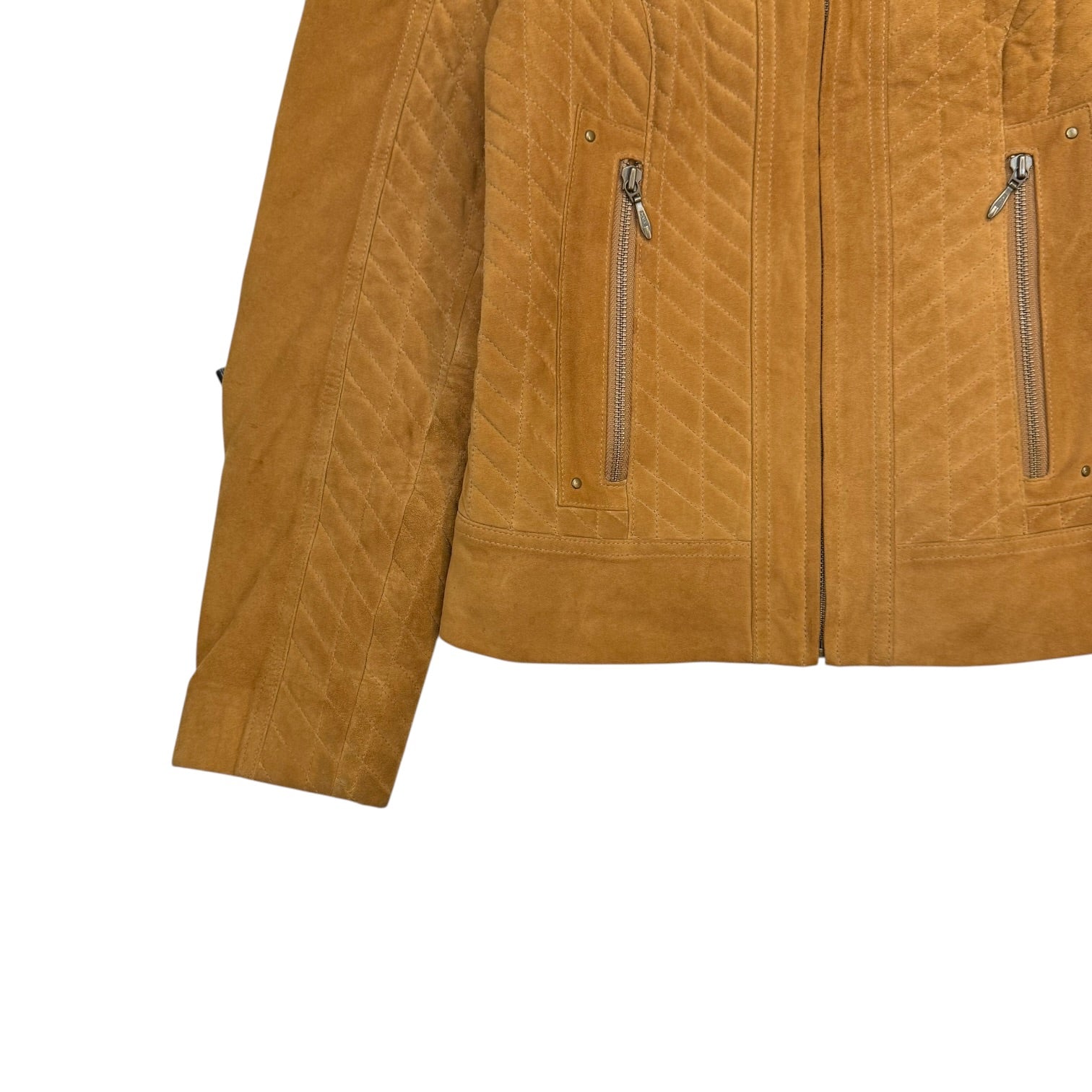 (W) Vintage Boutique Of Leathers Suede Jacket Brown