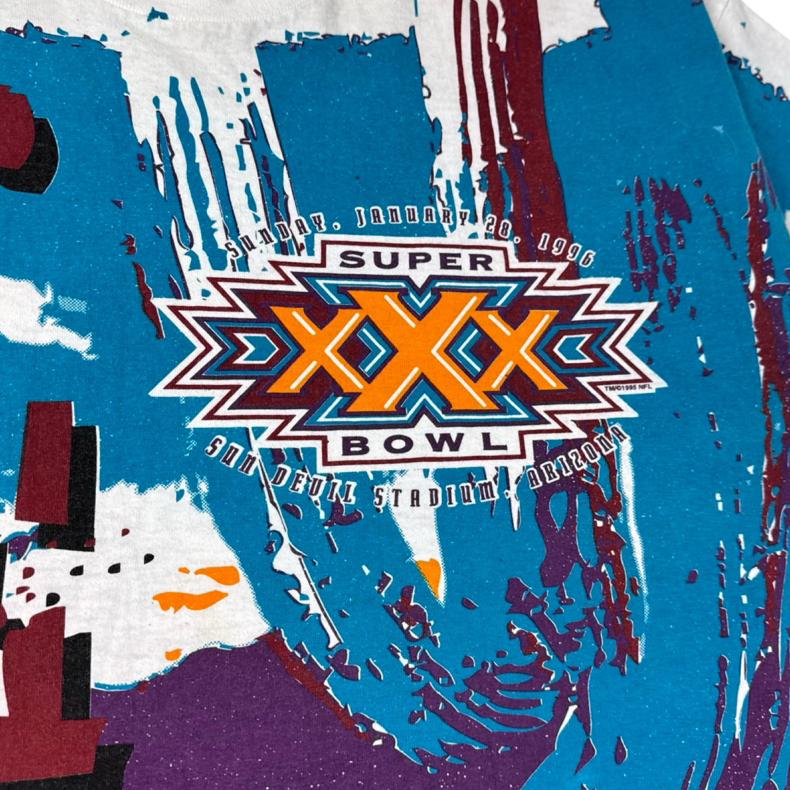 1995 NFL Super Bowl XXX 30 All Over Print T-Shirt