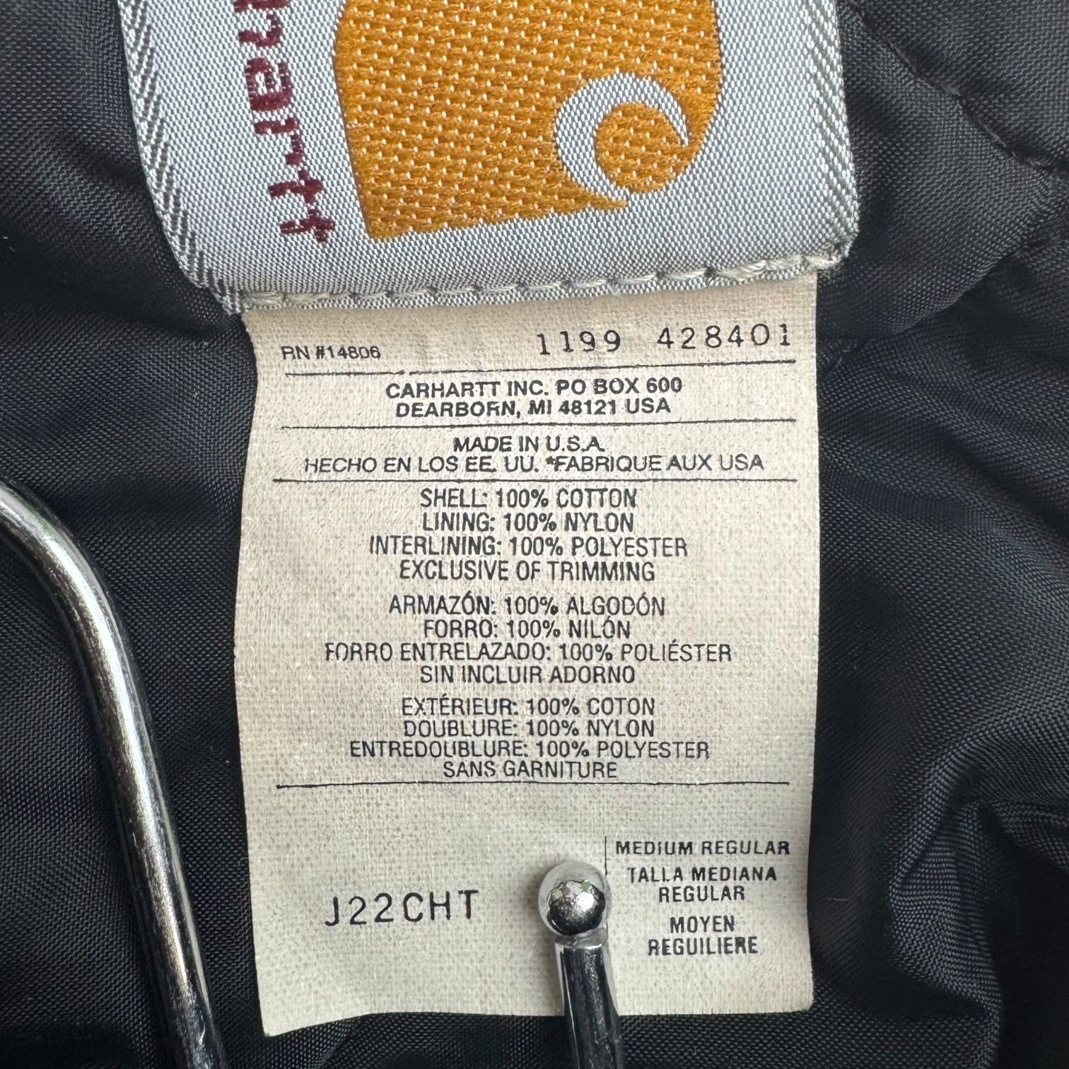 Vintage Carhartt Arctic Jacket Faded Brown