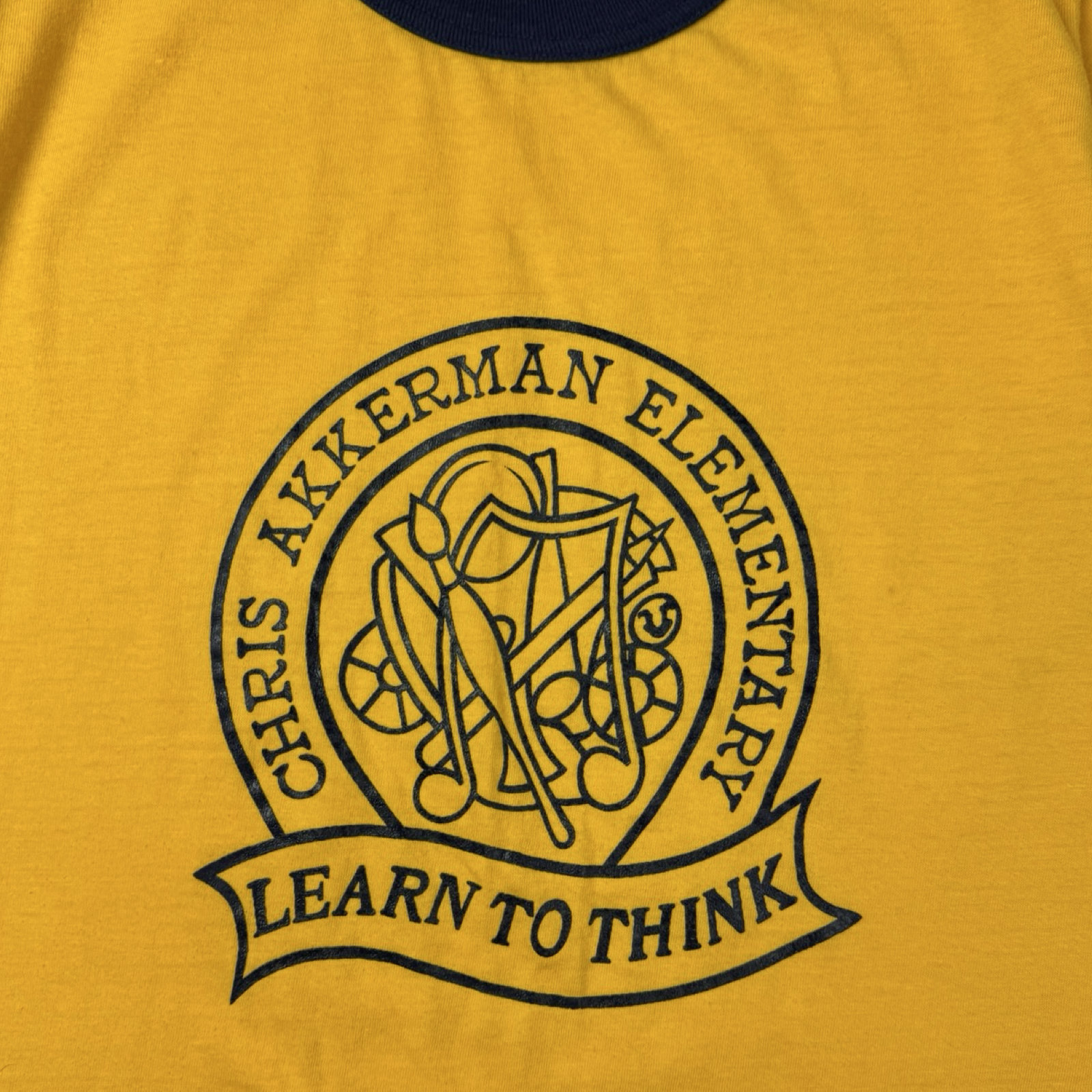 Vintage Elementary School ‘Learn To Think’ Ringer T-Shirt