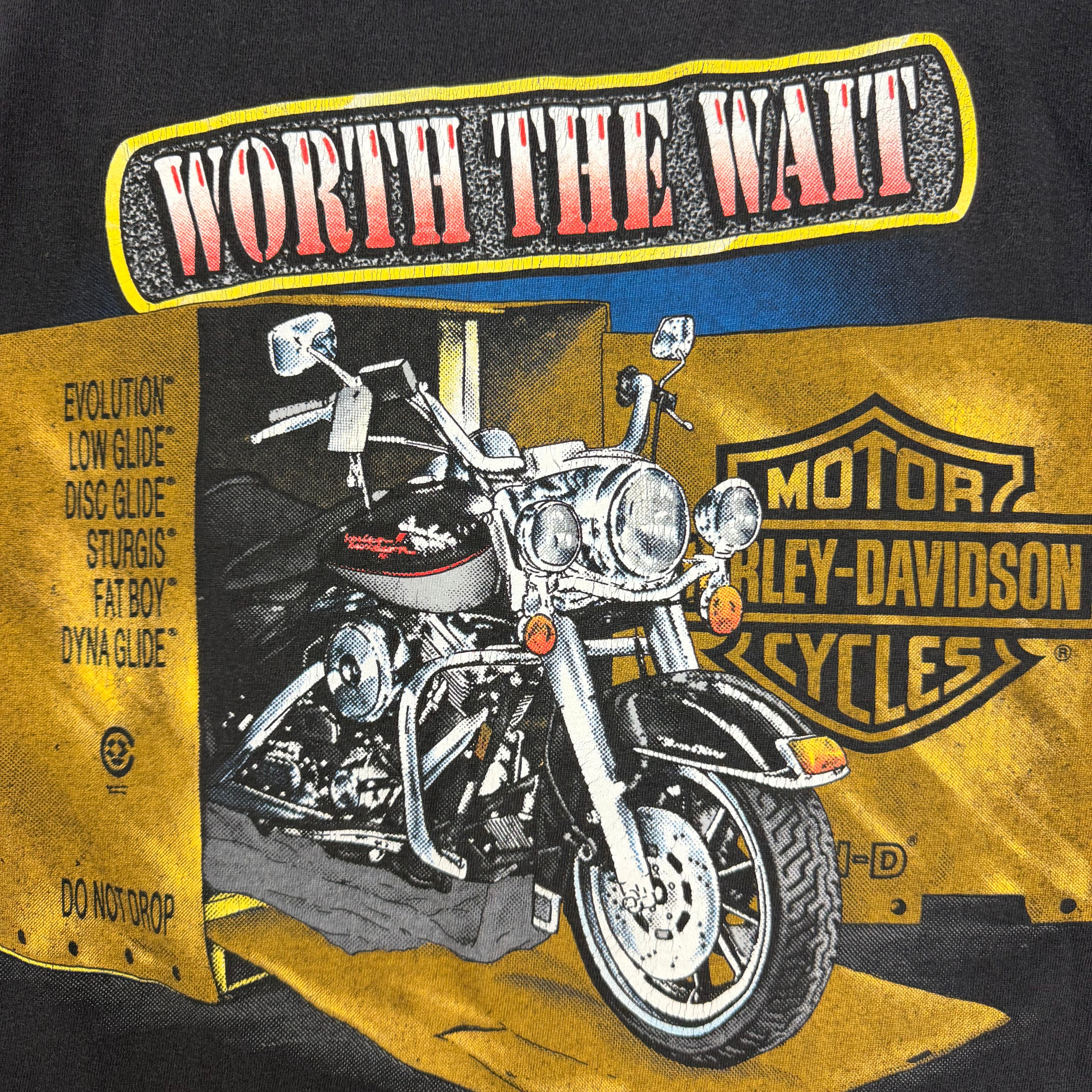 Vintage Harley Davidson “Worth The Wait” Reno Tee Black