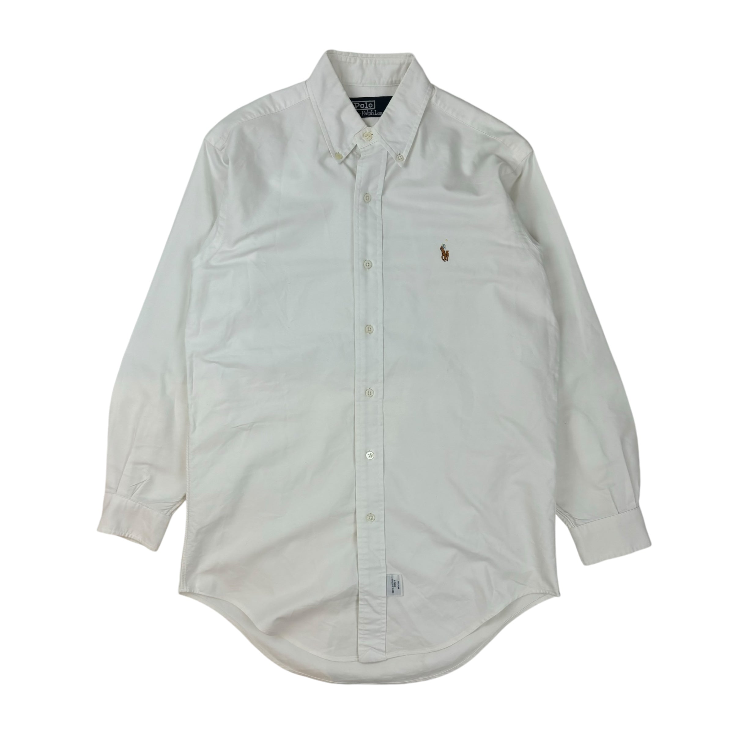 Vintage Ralph Lauren Polo Button-Up LongSleeve Shirt White