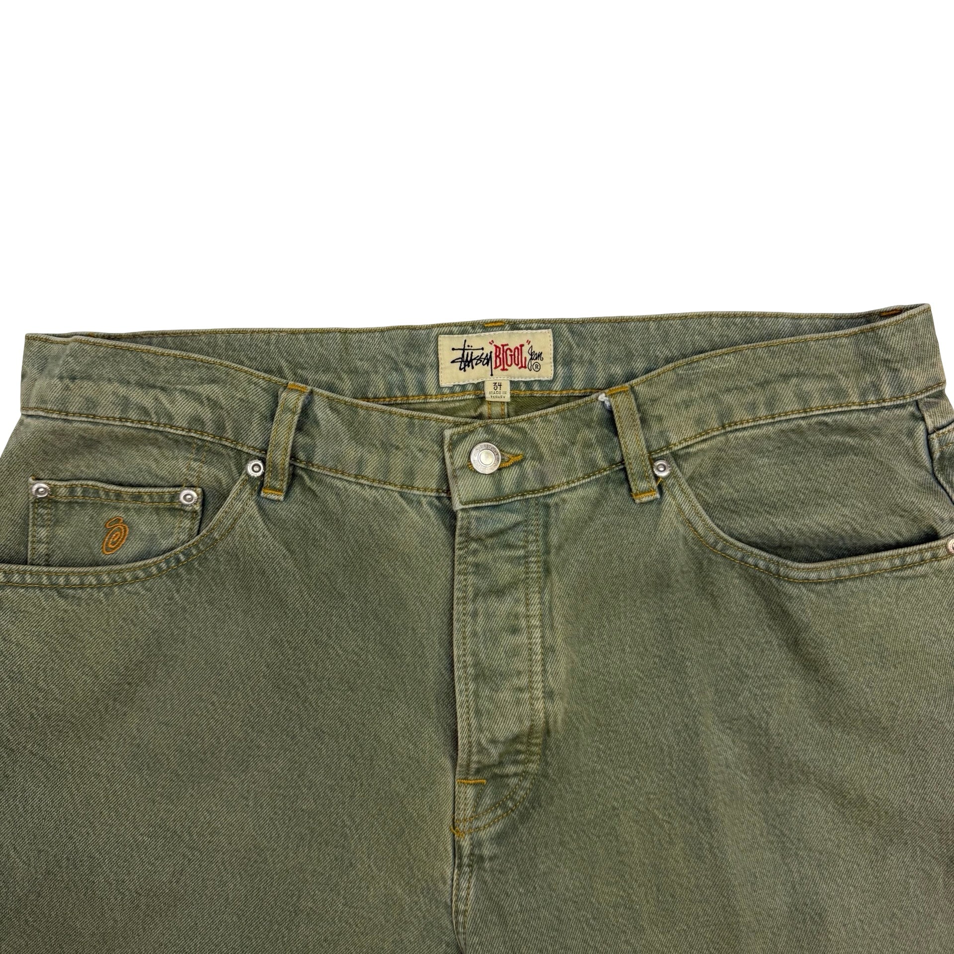 Stussy Big Ol’ Denim Jean Faded Army Green