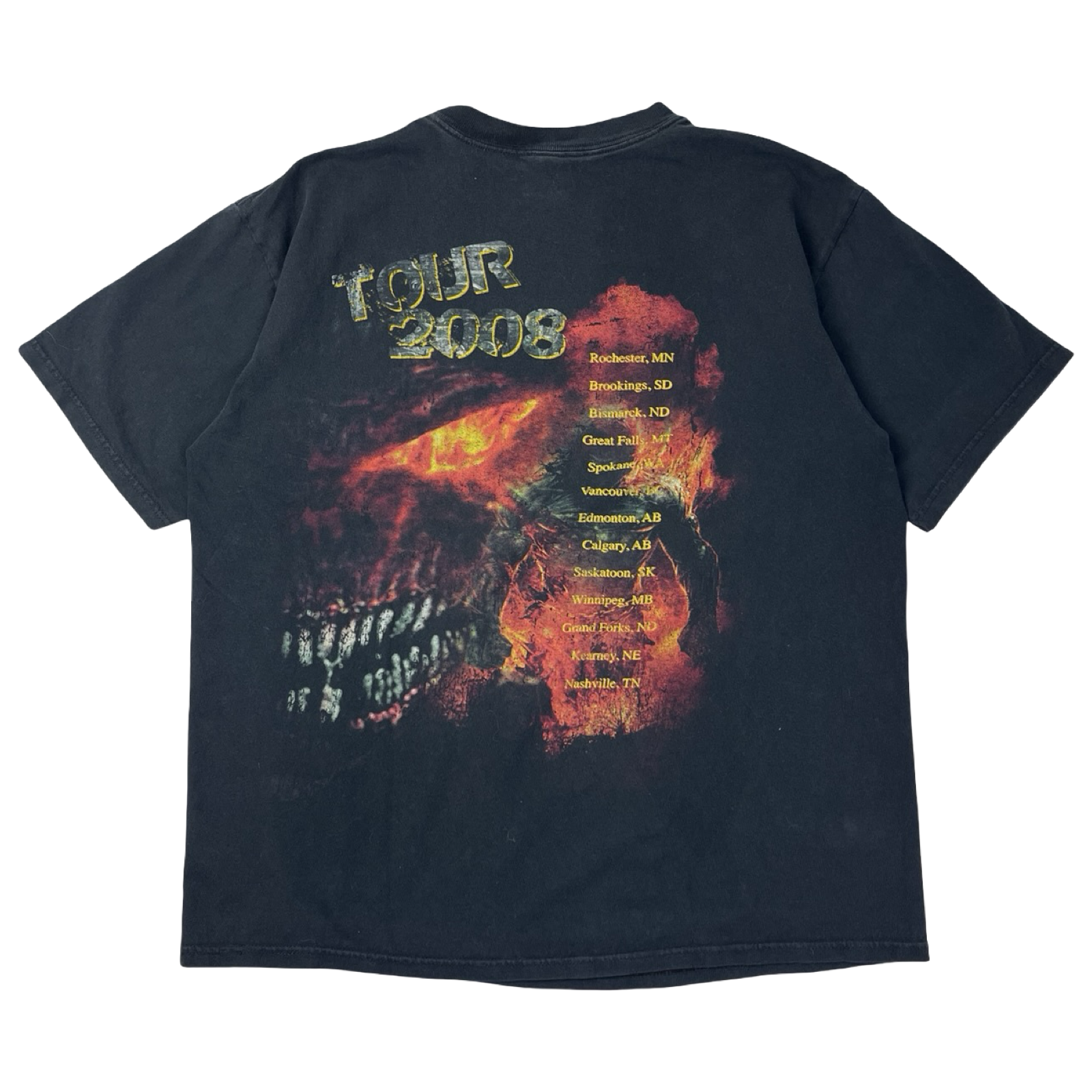 2008 Disturbed Metal Band Tour T-Shirt