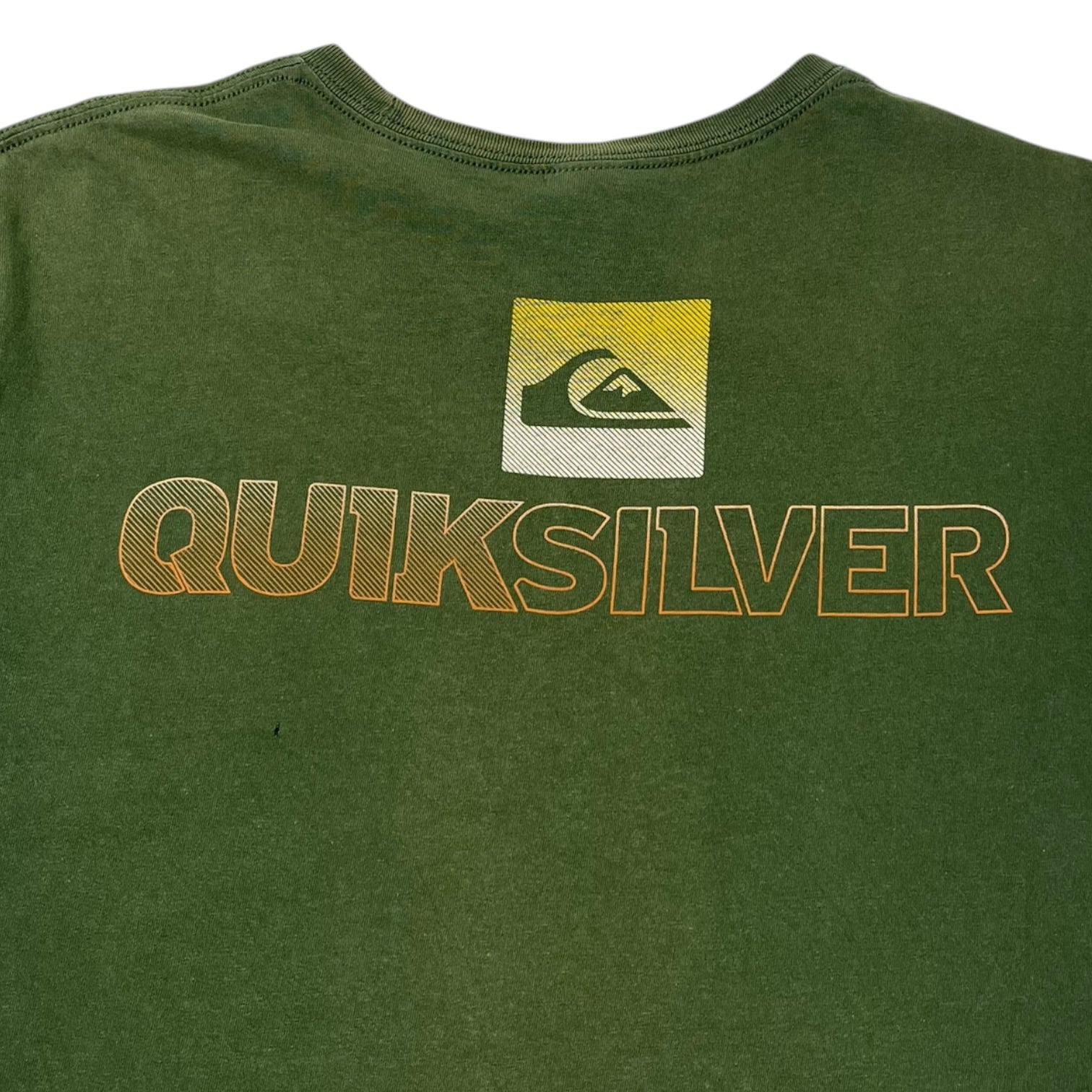 Vintage Y2K Quiksilver Spellout T-Shirt Moss
