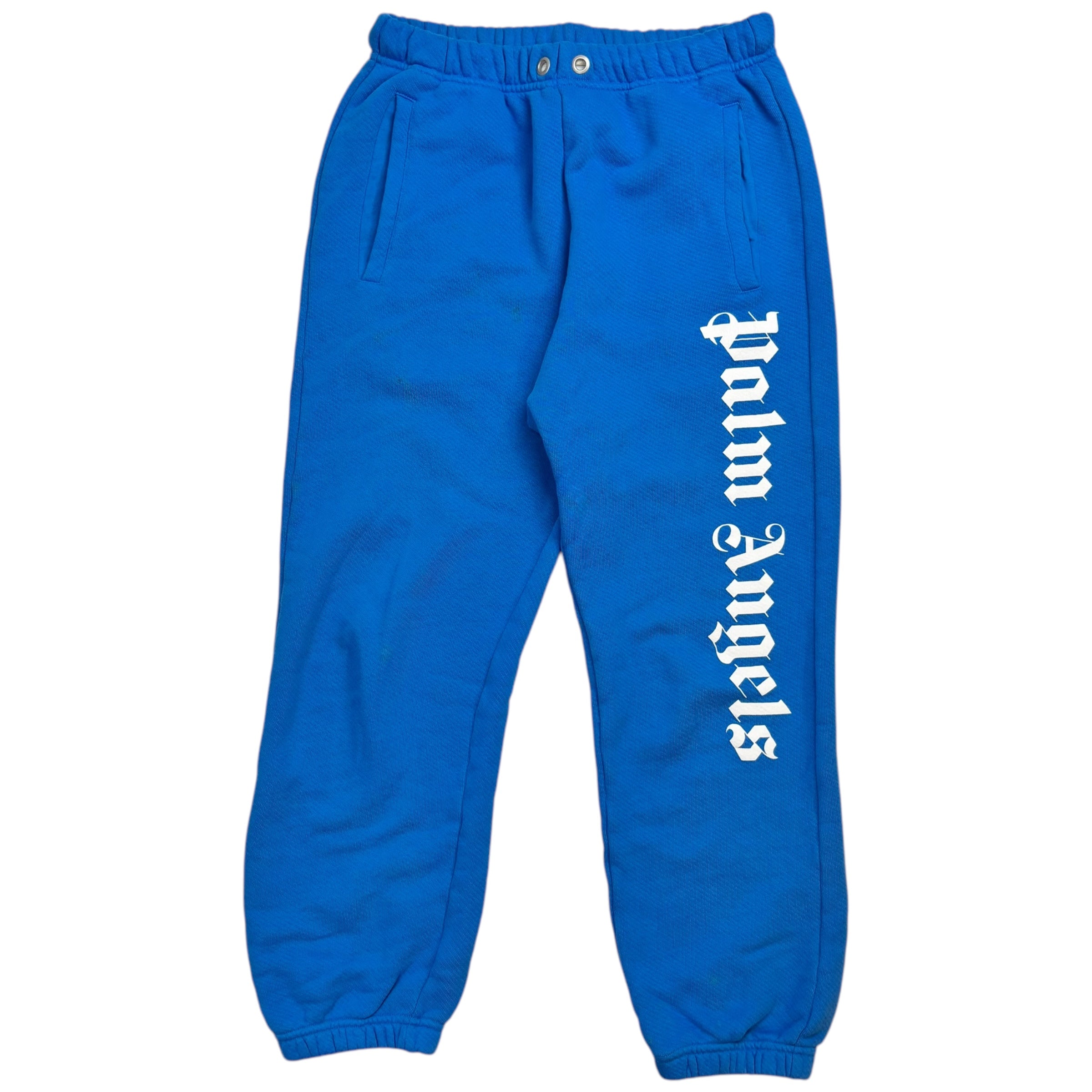 Palm Angels Kids Sweatpants Blue