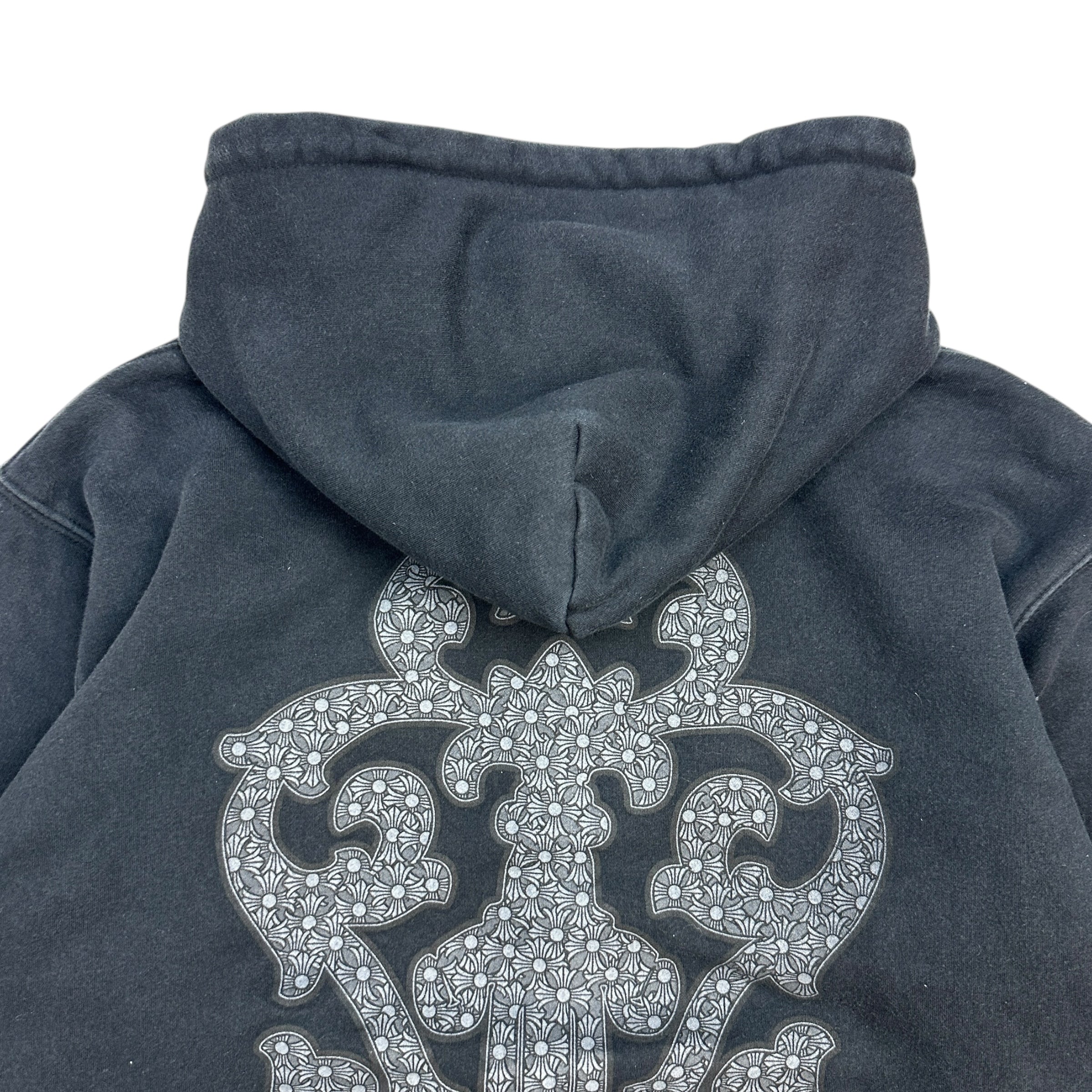 Vintage Chrome Hearts Thermal Lined Zip-Up Dagger Hoodie