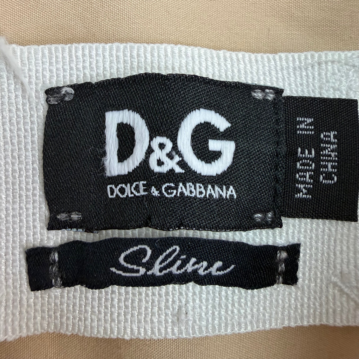 Vintage Dolce & Gabbana Button Up Shirt Tan