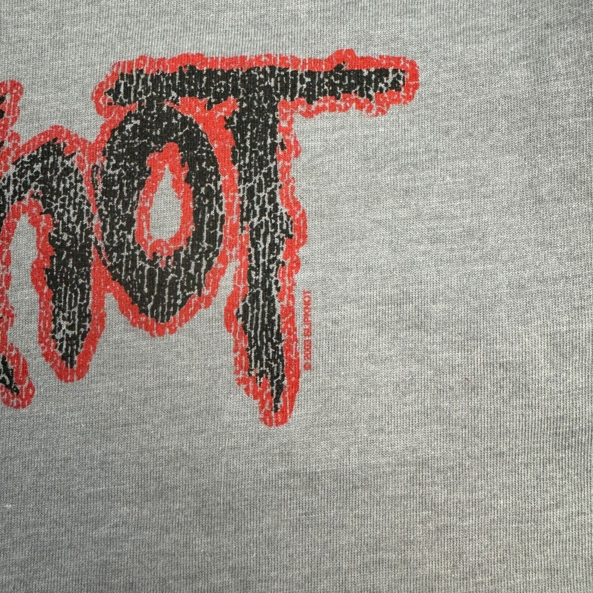 2003 Slipknot Ringer T-Shirt Grey/Black