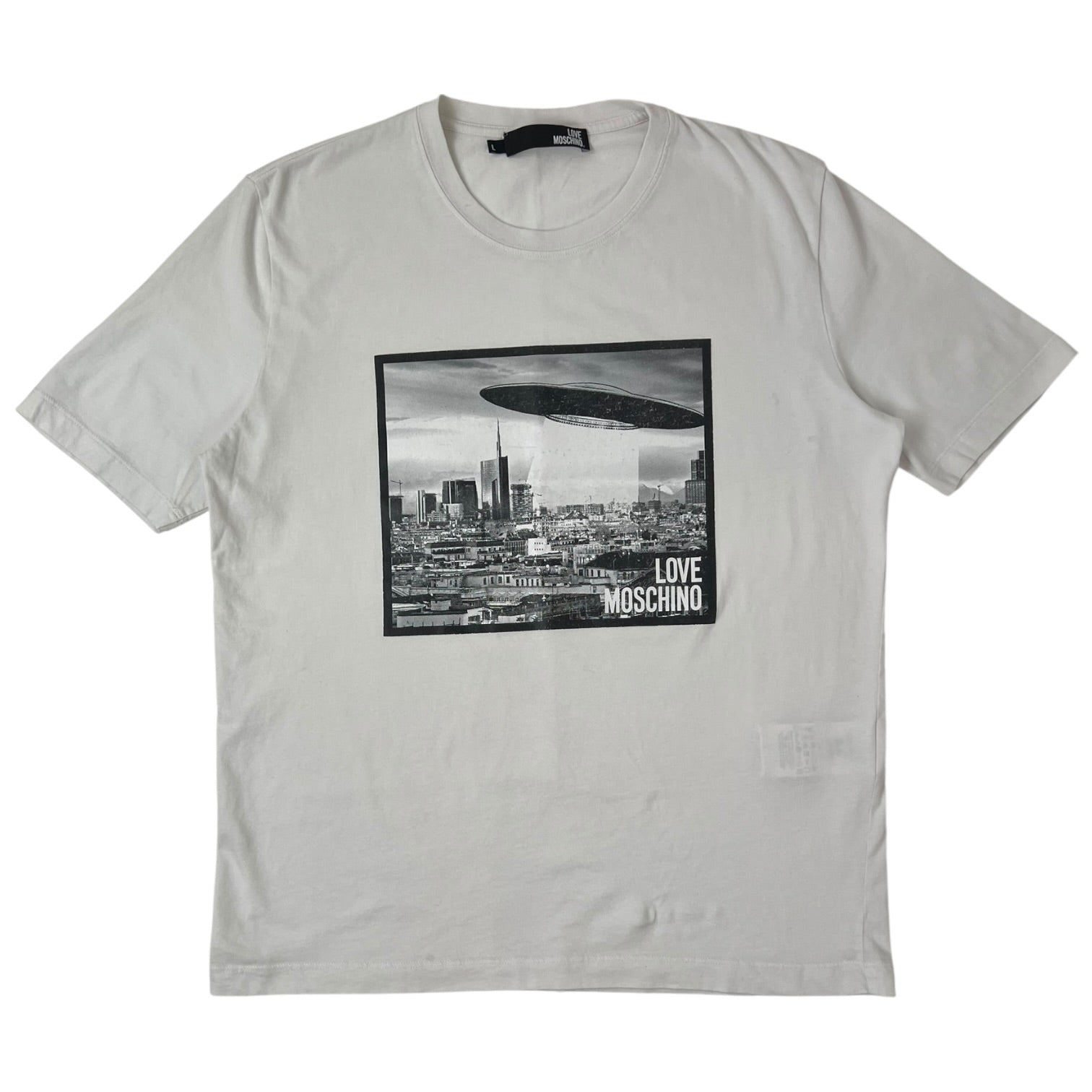 Love Moschino UFO T-Shirt White