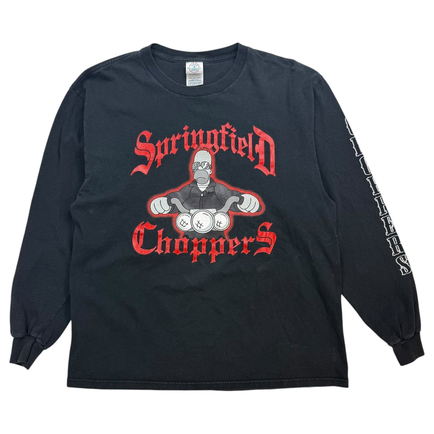 Vintage The Simpson Springfield Choppers L/S Tee Black