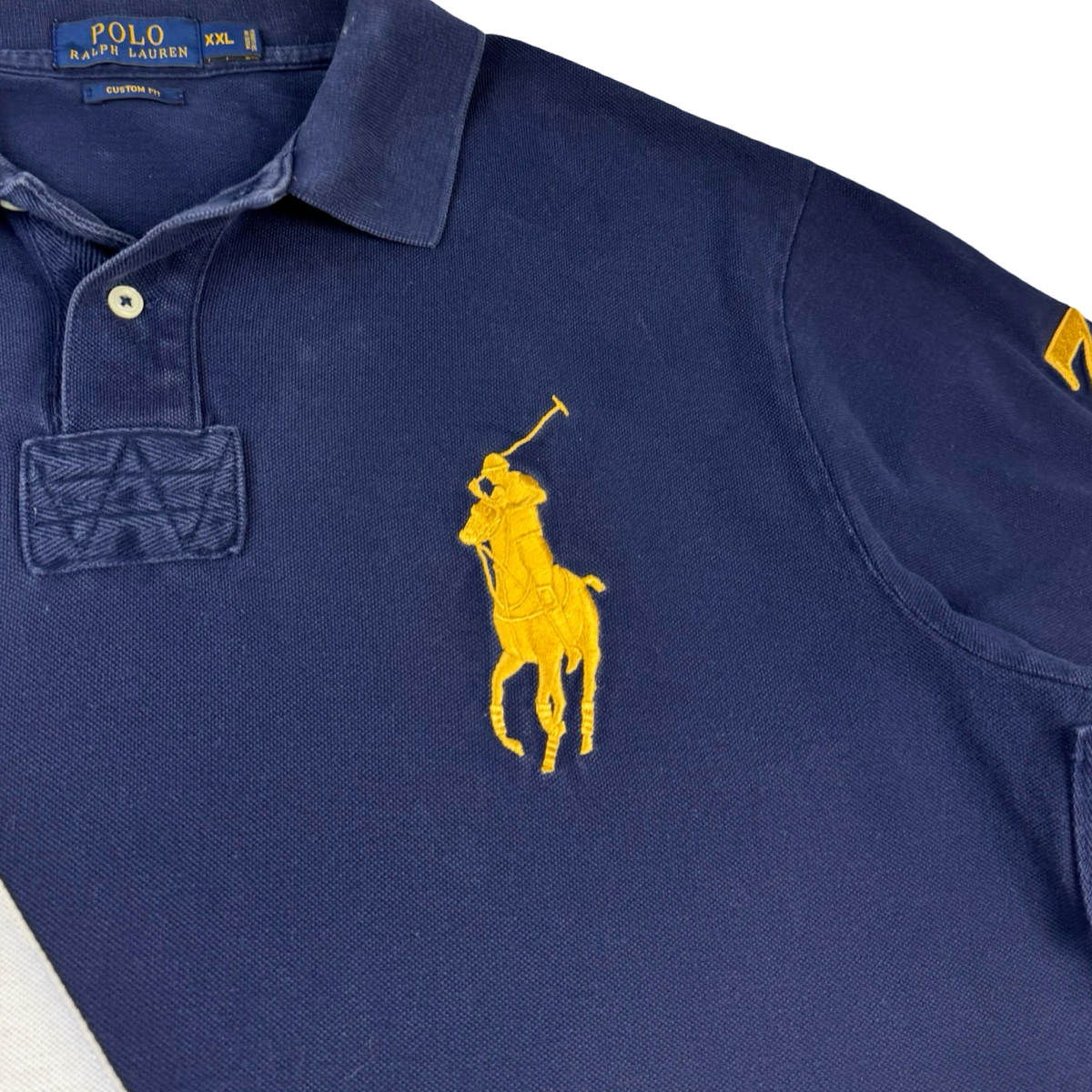 Vintage Polo Ralph Lauren Stadium Polo Shirt Navy