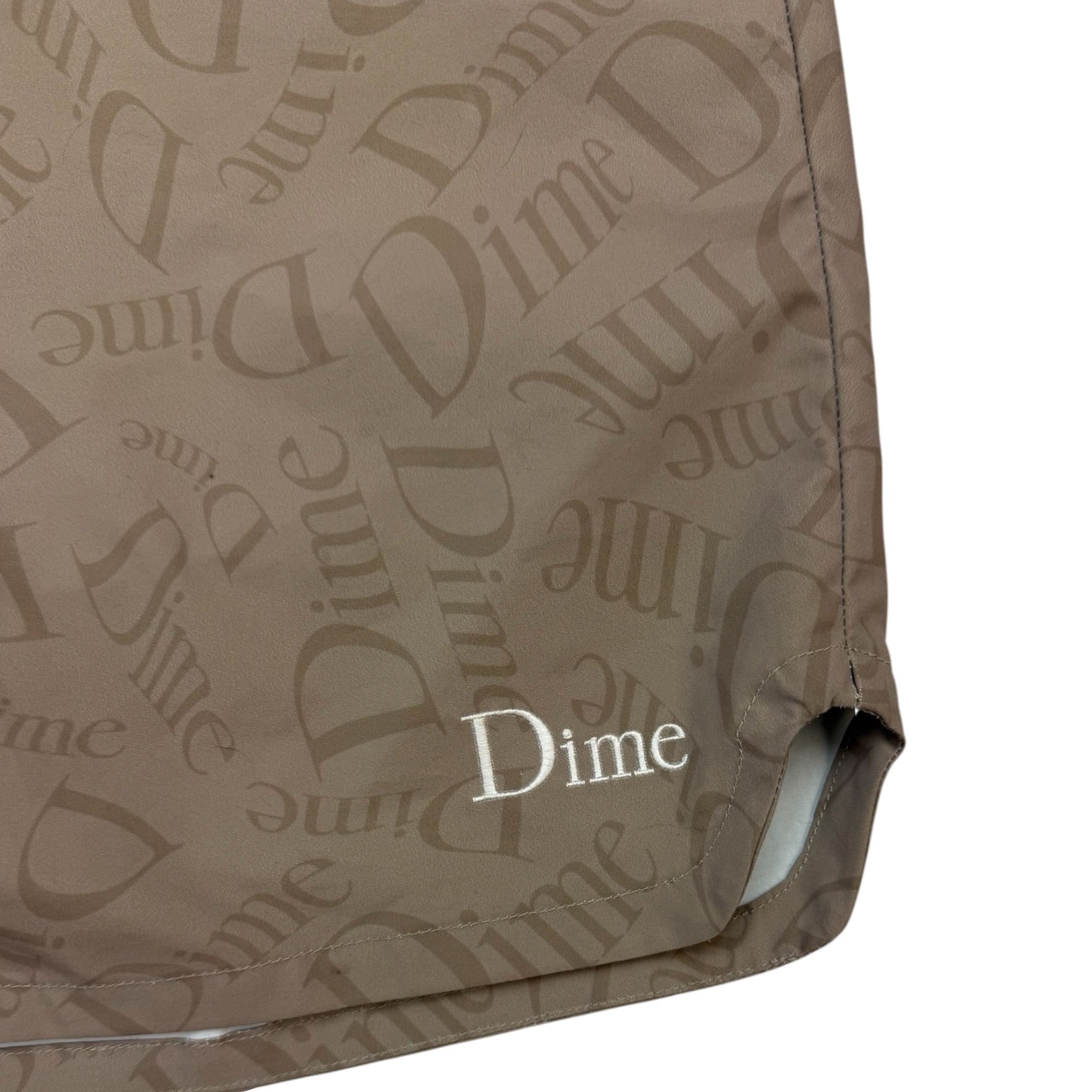Dime Allover Shorts Tan